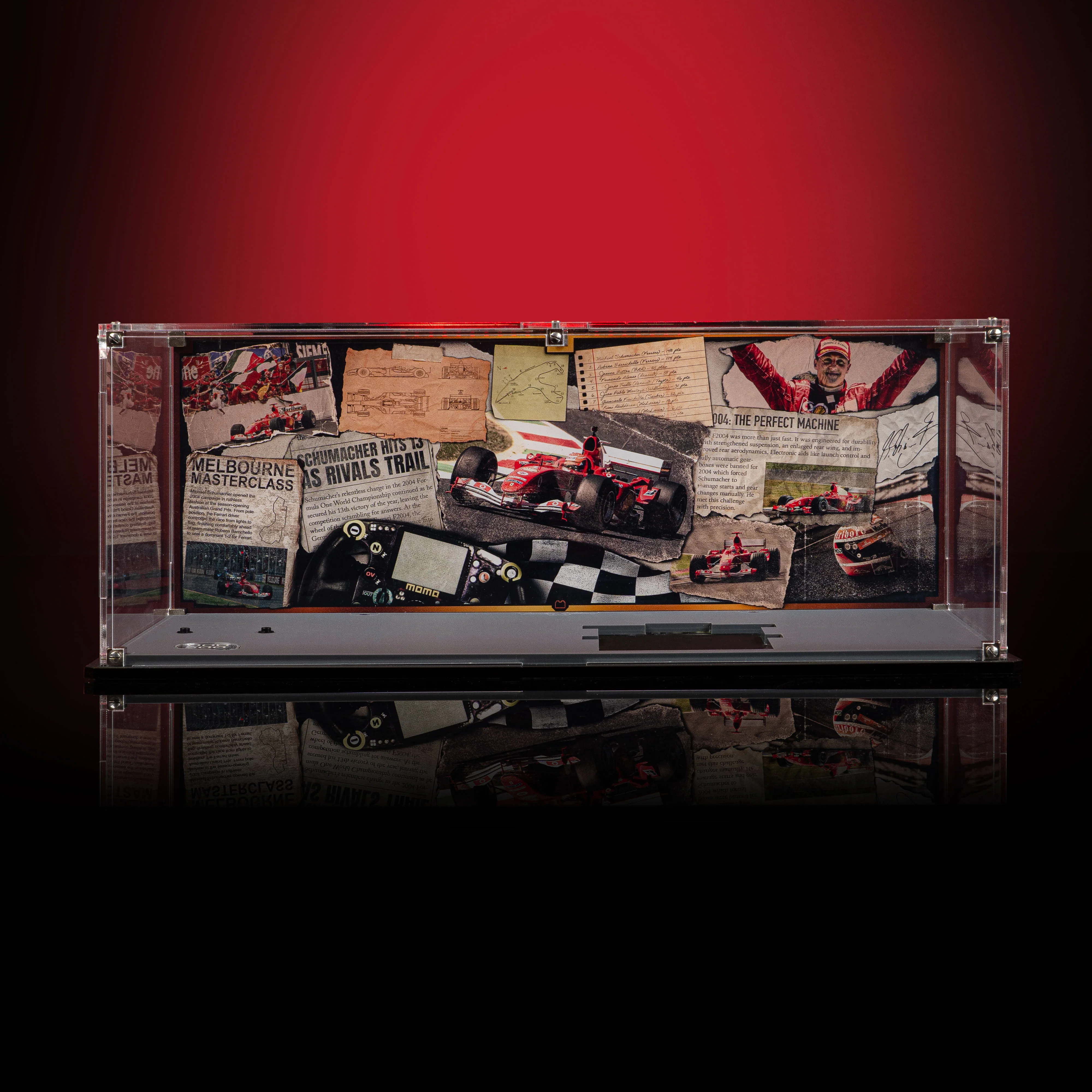 Limited Edition Display Case for LEGO® Icons: Ferrari F2004 & Michael Schumacher (11375) - Image 3