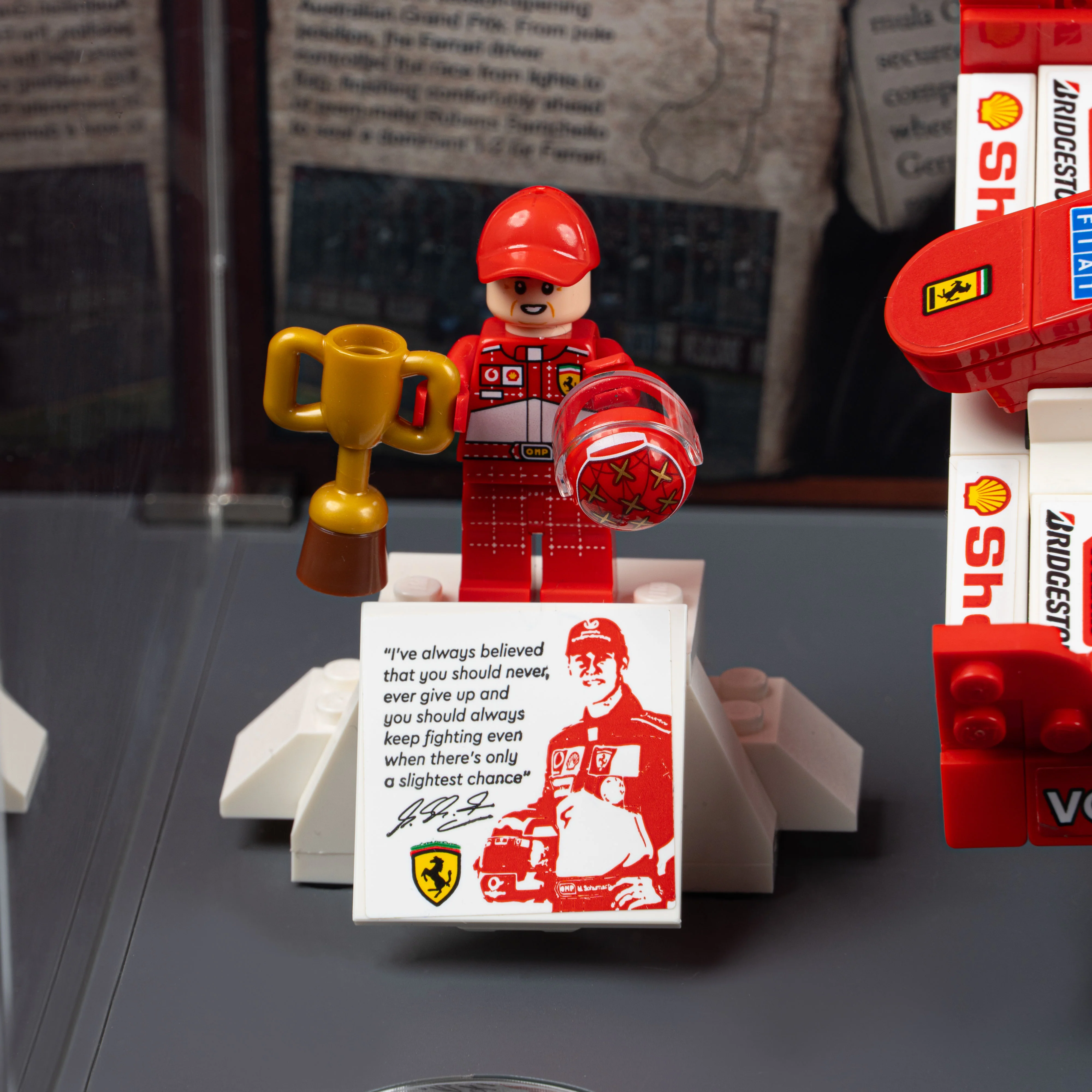 Limited Edition Display Case for LEGO® Icons: Ferrari F2004 & Michael Schumacher (11375) - Image 8