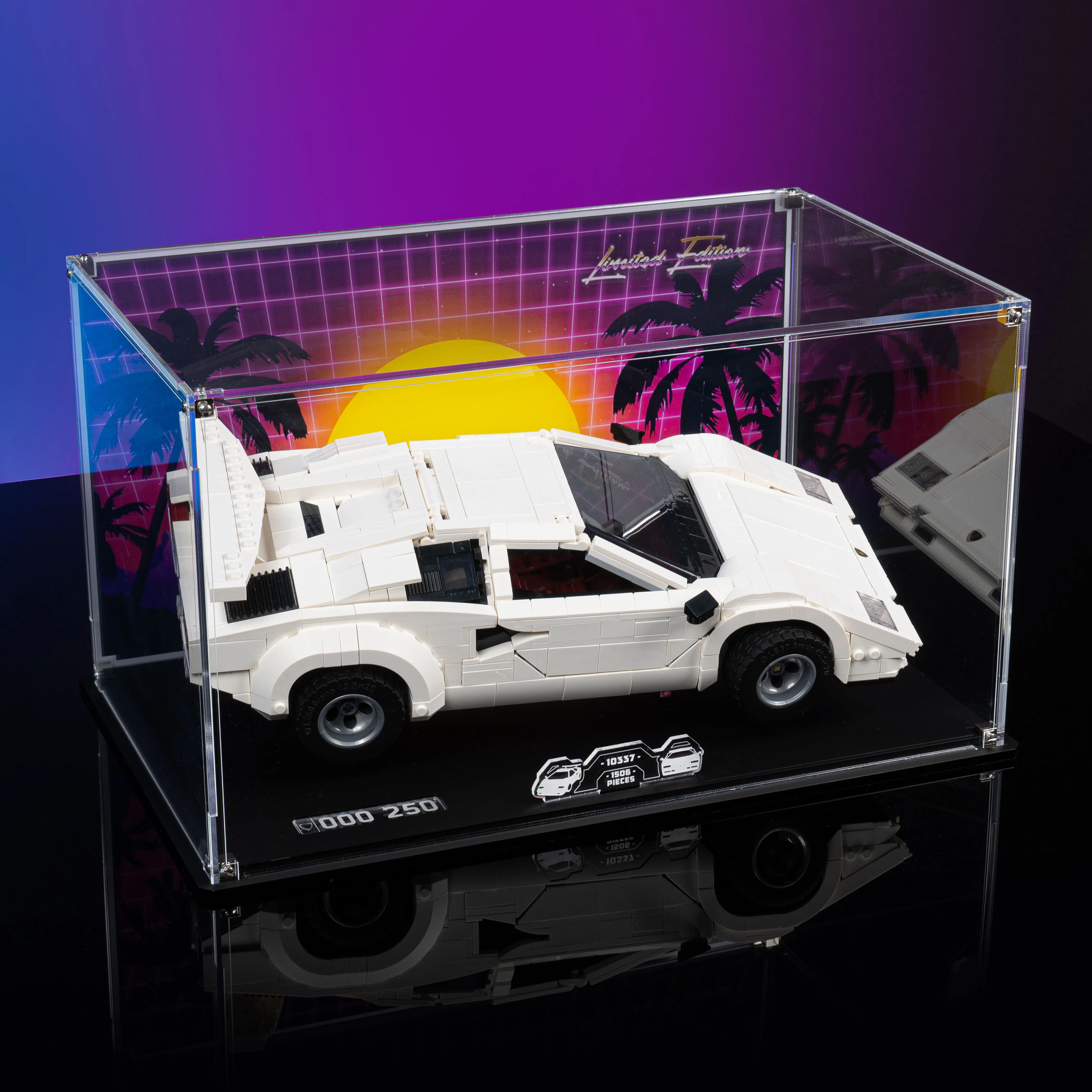 Limited Edition Display Case for LEGO® Icons Lamborghini Countach 5000 Quattrovalvole (10337) - Image 11