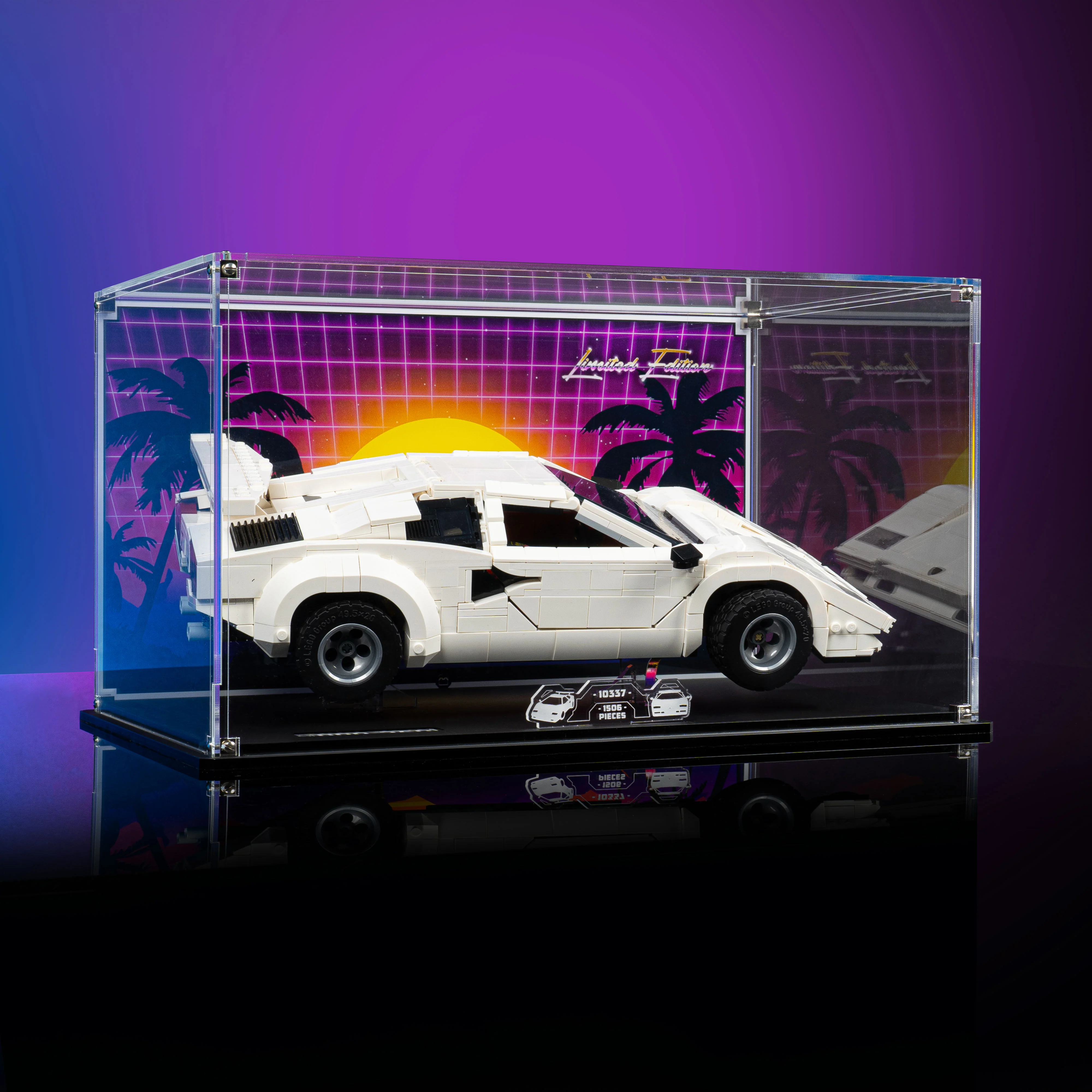 Limited Edition Display Case for LEGO® Icons Lamborghini Countach 5000 Quattrovalvole (10337) - Image 12