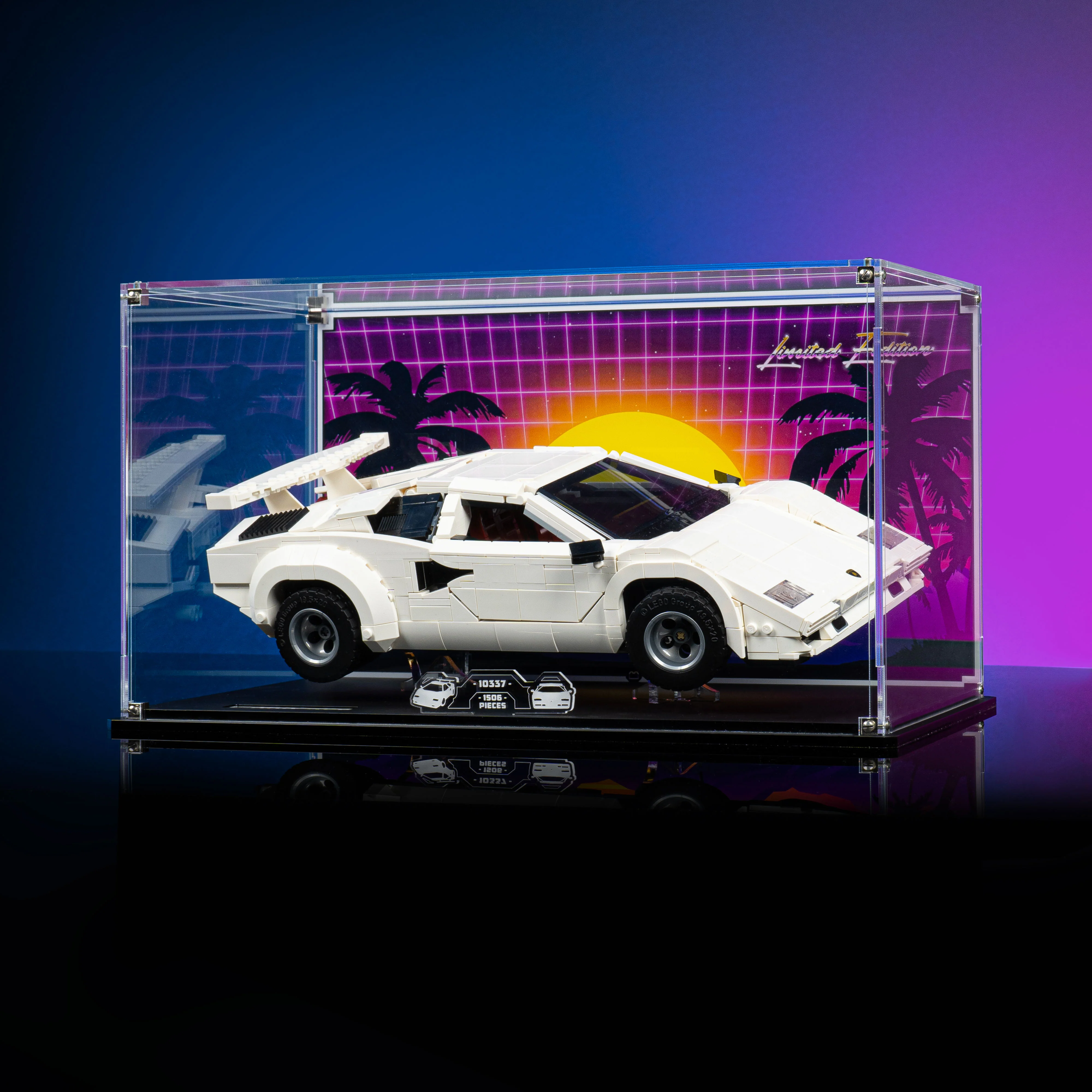 Limited Edition Display Case for LEGO® Icons Lamborghini Countach 5000 Quattrovalvole (10337) - Image 8