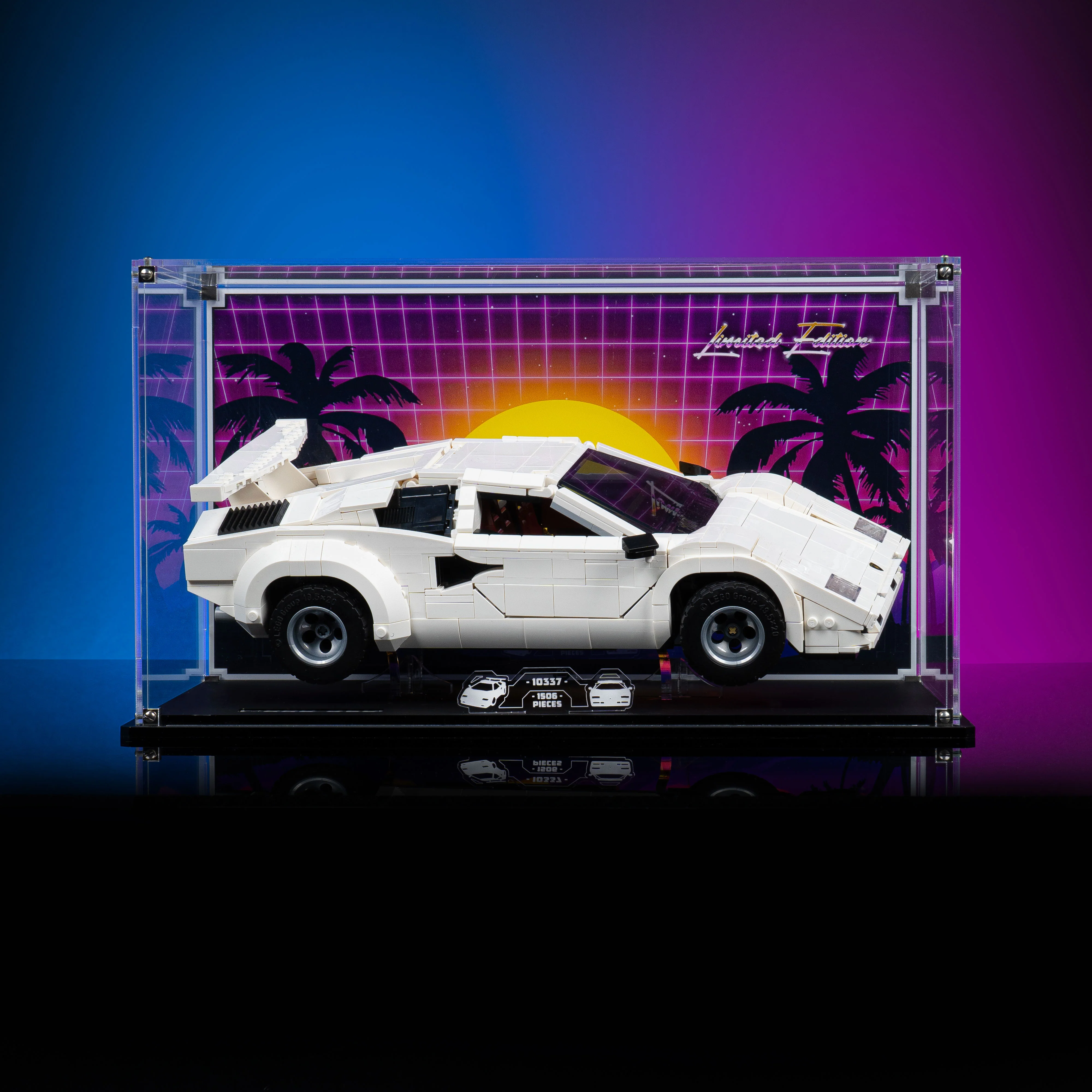 Limited Edition Display Case for LEGO® Icons Lamborghini Countach 5000 Quattrovalvole (10337) - Image 9