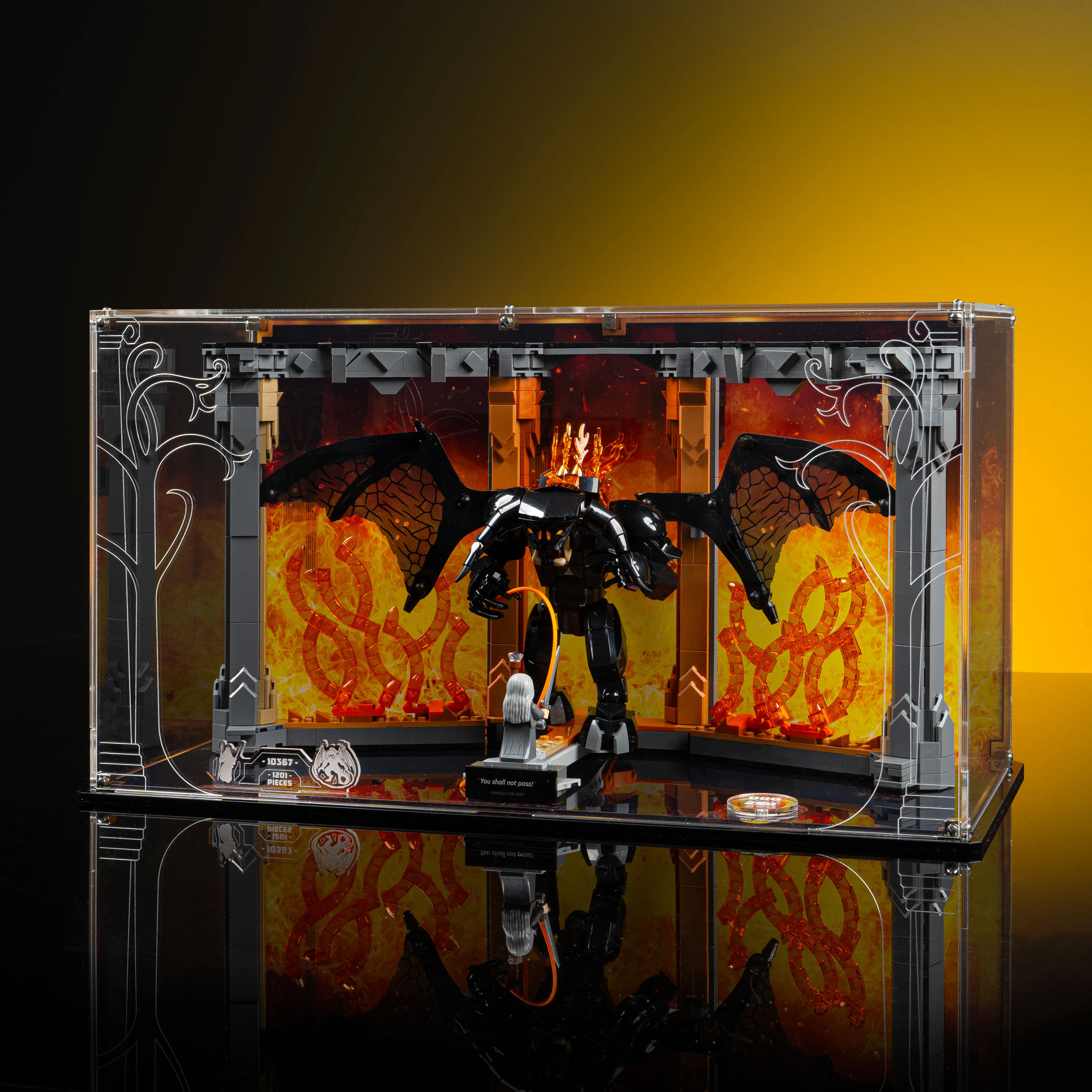 Limited Edition Display Case for LEGO® Icons: Lord of the Rings: Balrog™ Book Nook (10367) - Image 6