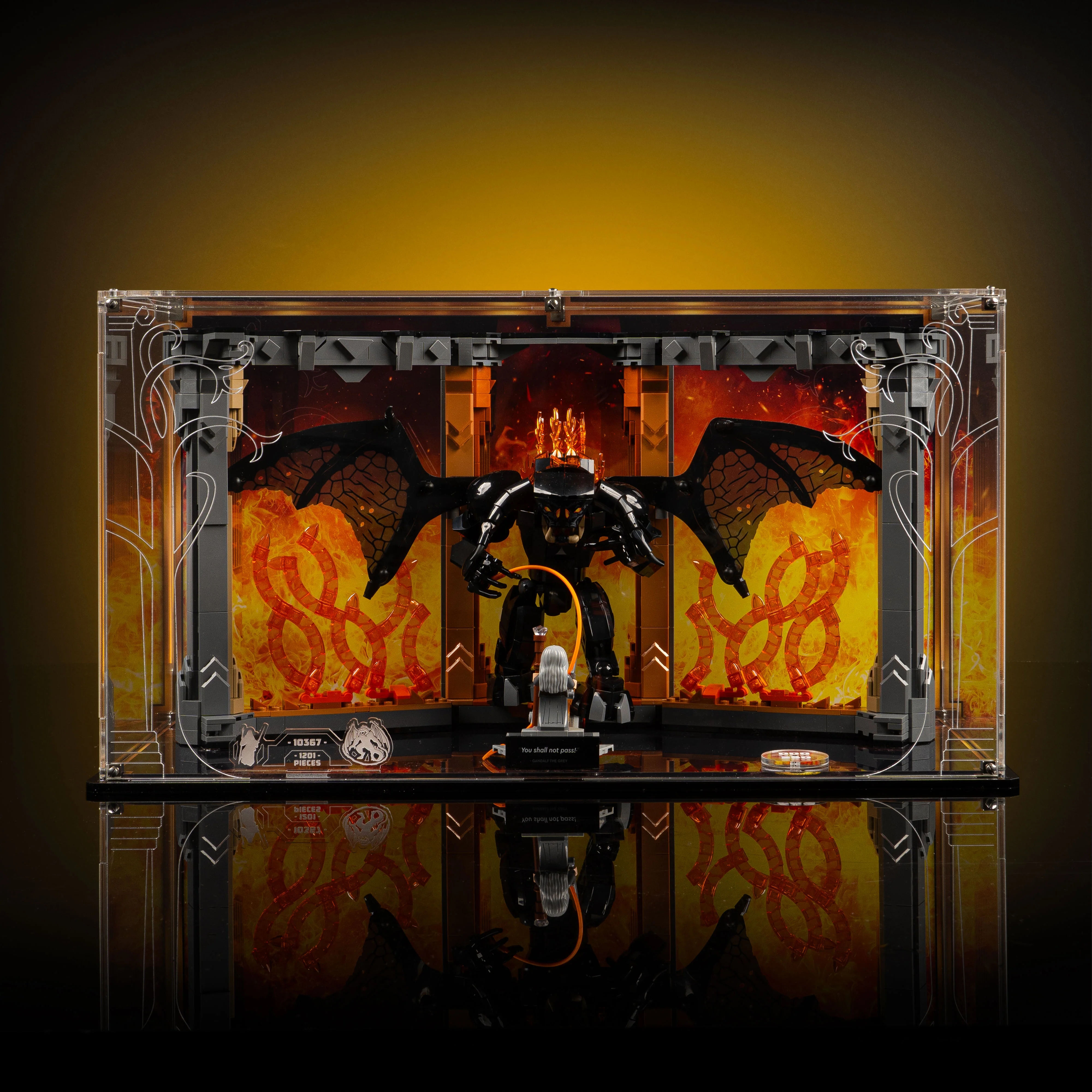 Limited Edition Display Case for LEGO® Icons: Lord of the Rings: Balrog™ Book Nook (10367) - Image 7