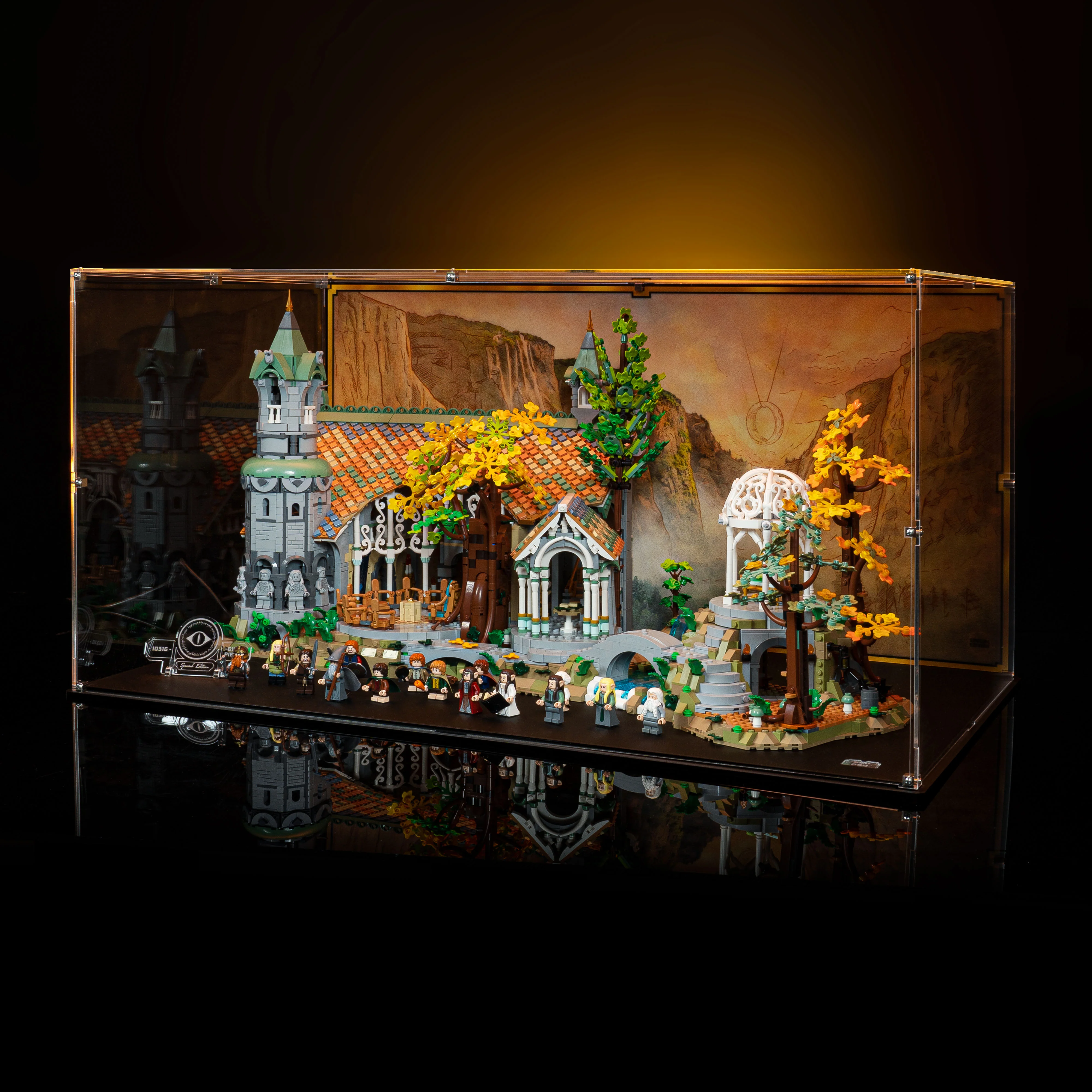 Limited Edition Display Case for LEGO® Icons: Lord of the Rings Rivendell™ (10316) - Image 3