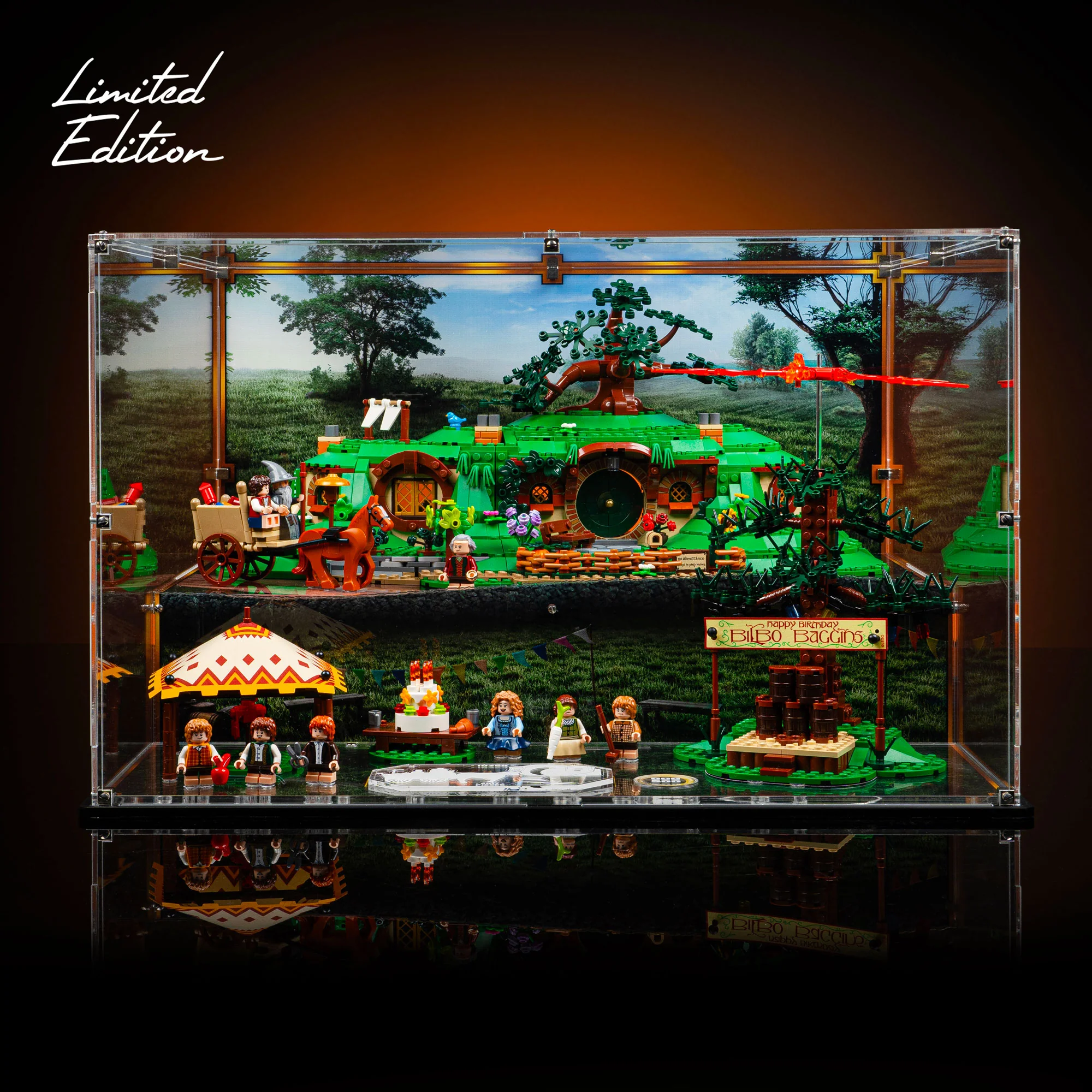 Limited Edition Display Case for LEGO® Icons: Lord of the Rings The Shire™ (10354) - Image 2