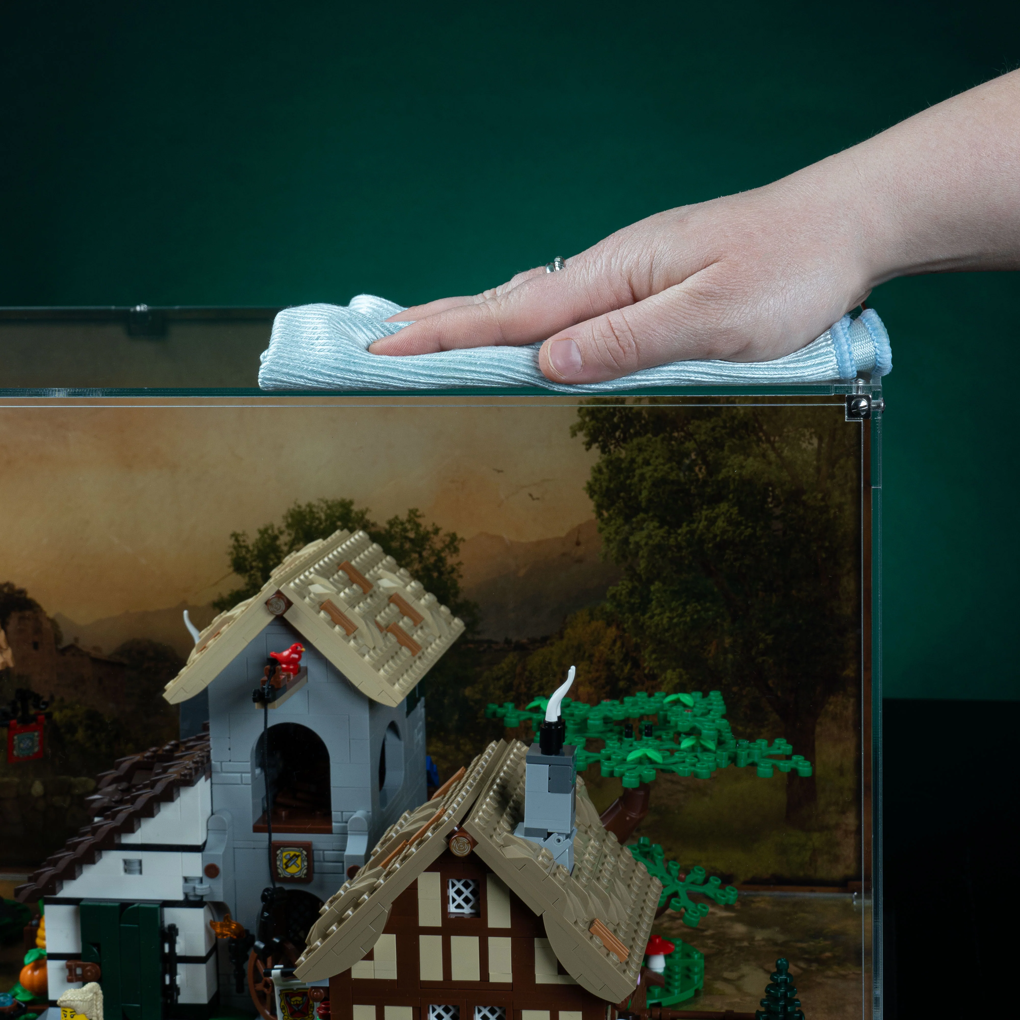 Limited Edition Display Case for LEGO® Icons Medieval Town Square (10332) - Image 11