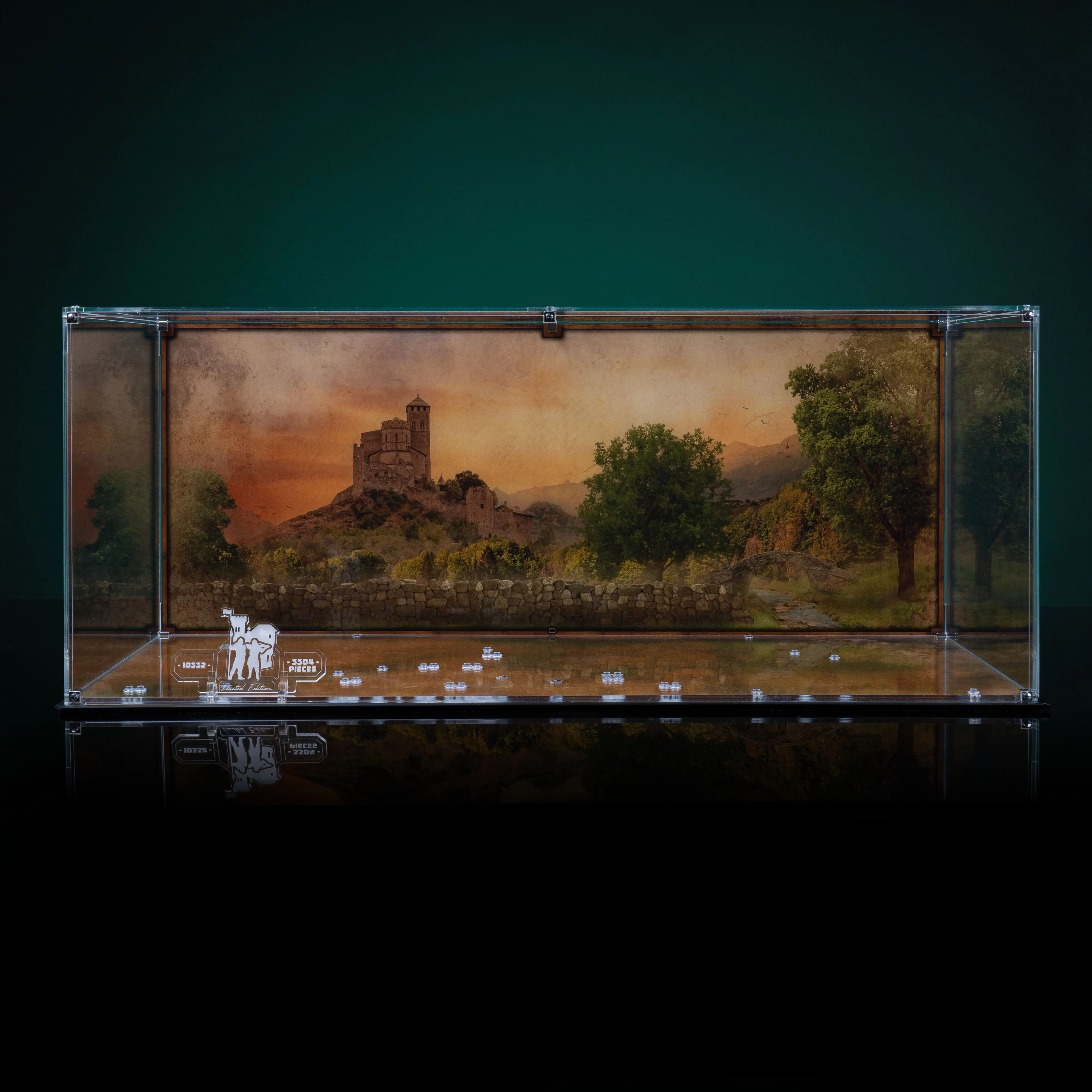 Limited Edition Display Case for LEGO® Icons Medieval Town Square (10332) - Image 3