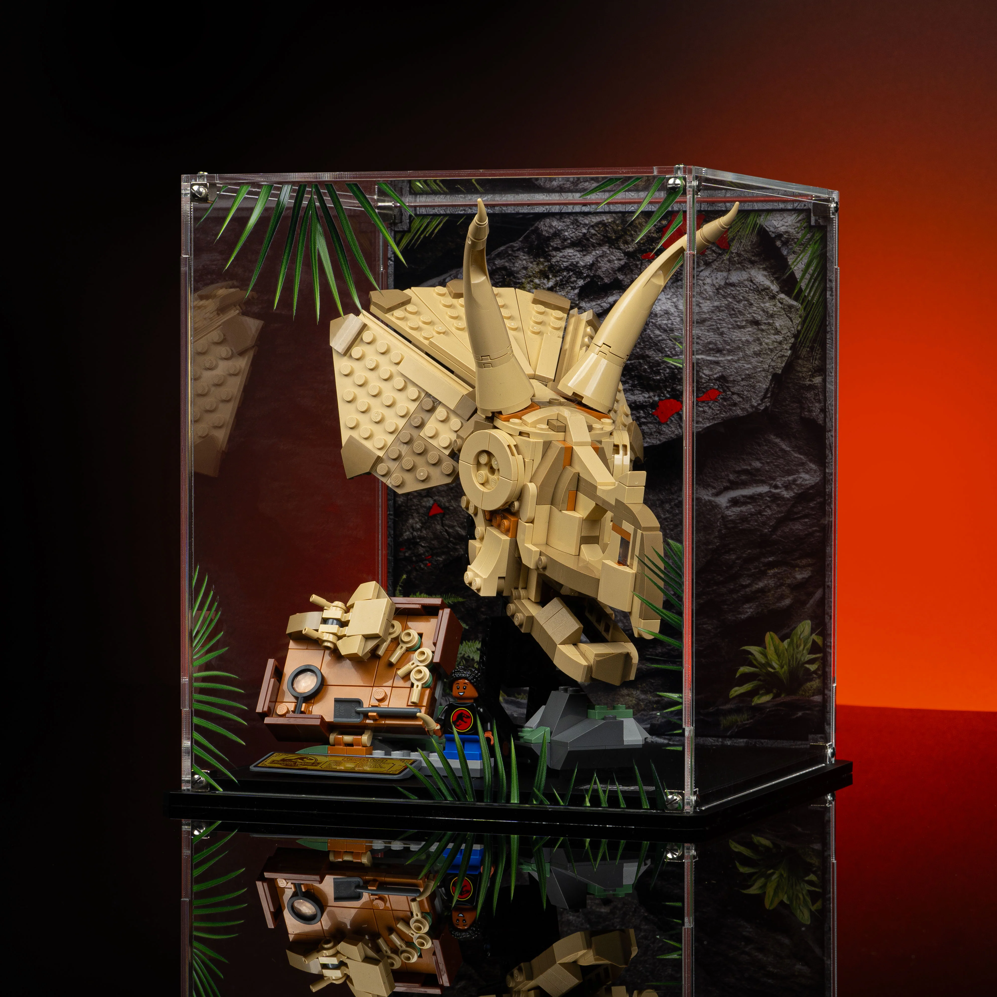 Limited Edition Display Case for LEGO® Jurassic World: Dinosaur Fossils Triceratops Skull (76969) - Image 4