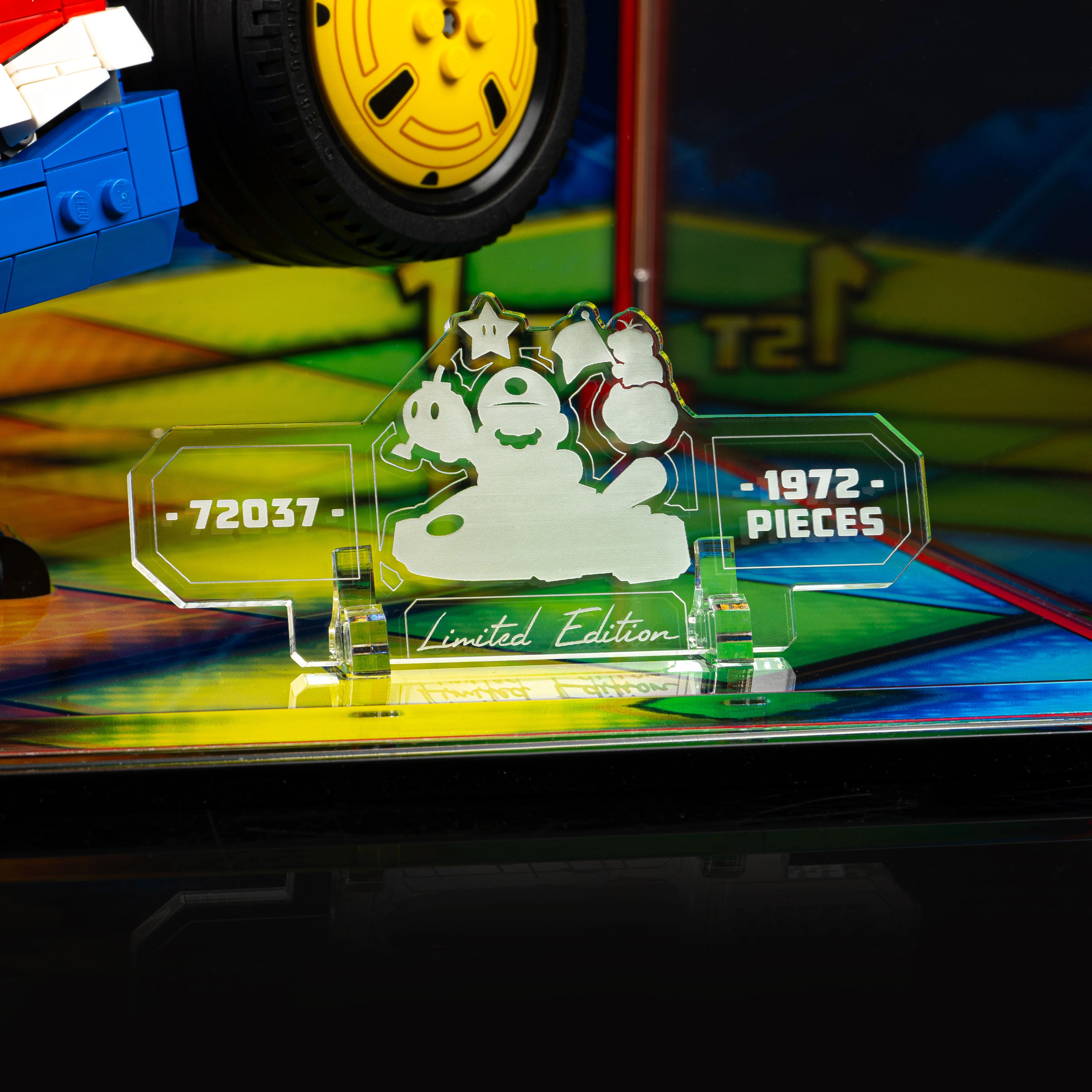 Limited Edition Display Case for LEGO® Mario Kart™ Mario & Standard Kart (72037) - Image 11