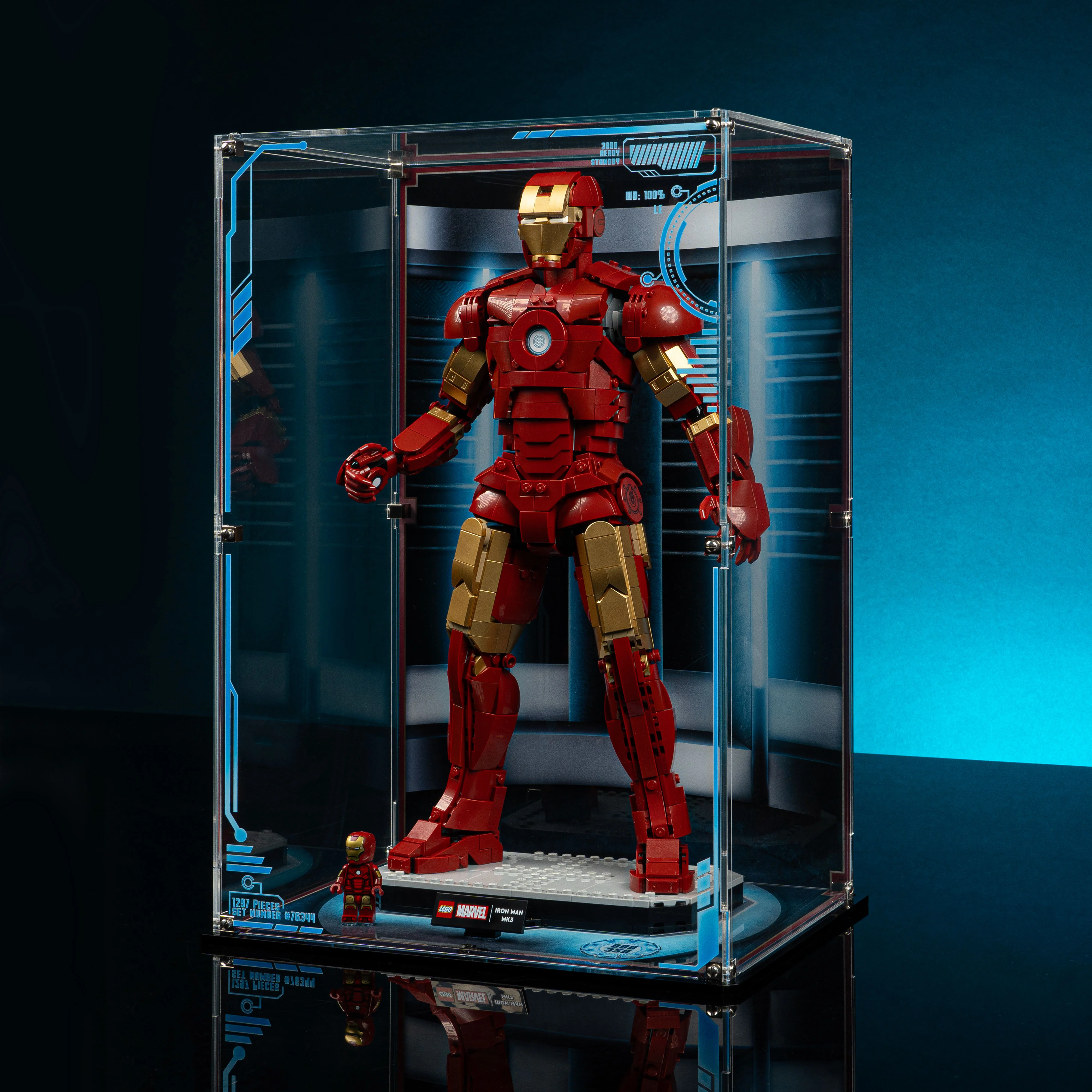 Limited Edition Display Case for LEGO® Marvel: Iron Man Mark 3 Collectors' Edition (76344) - Image 3