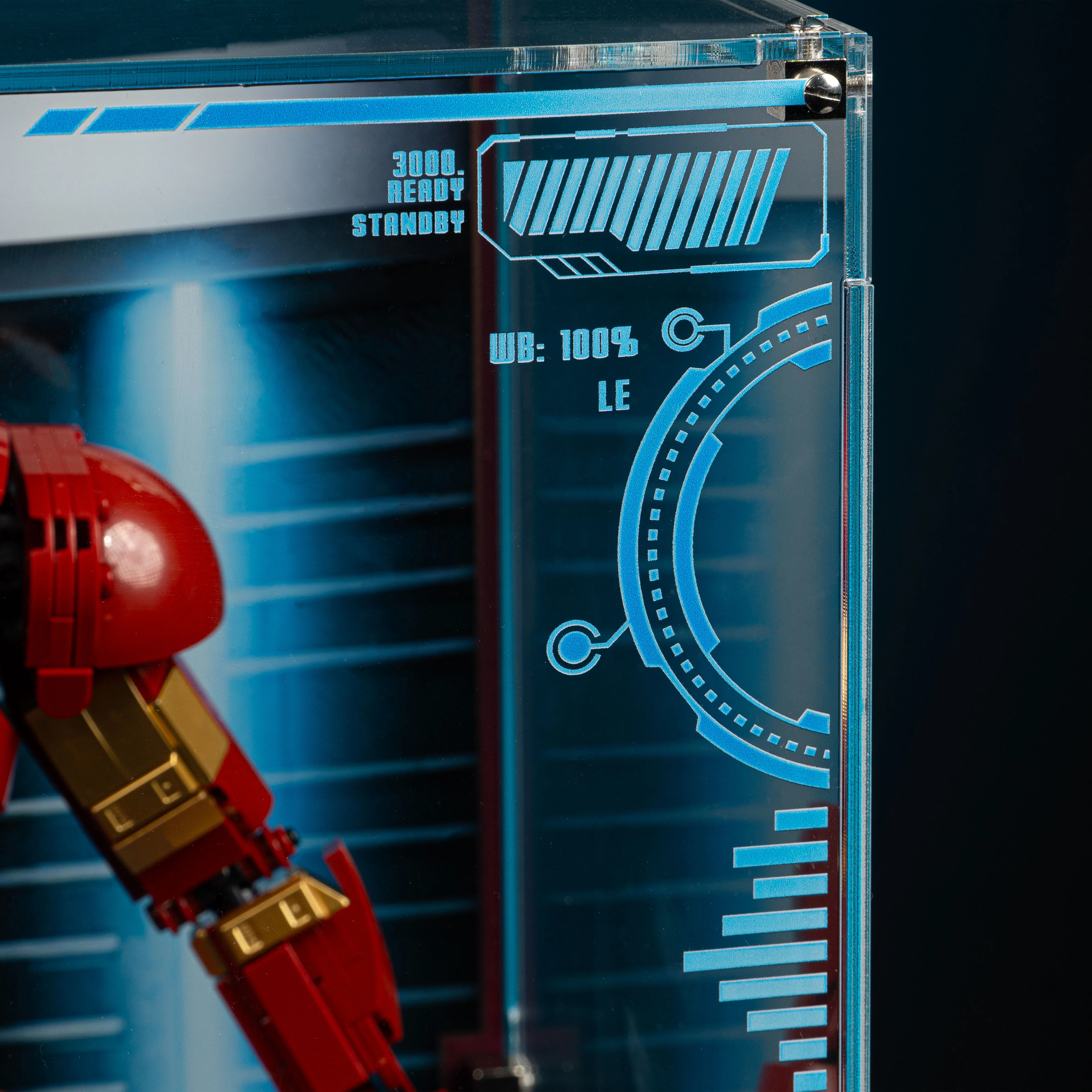 Limited Edition Display Case for LEGO® Marvel: Iron Man Mark 3 Collectors' Edition (76344) - Image 7