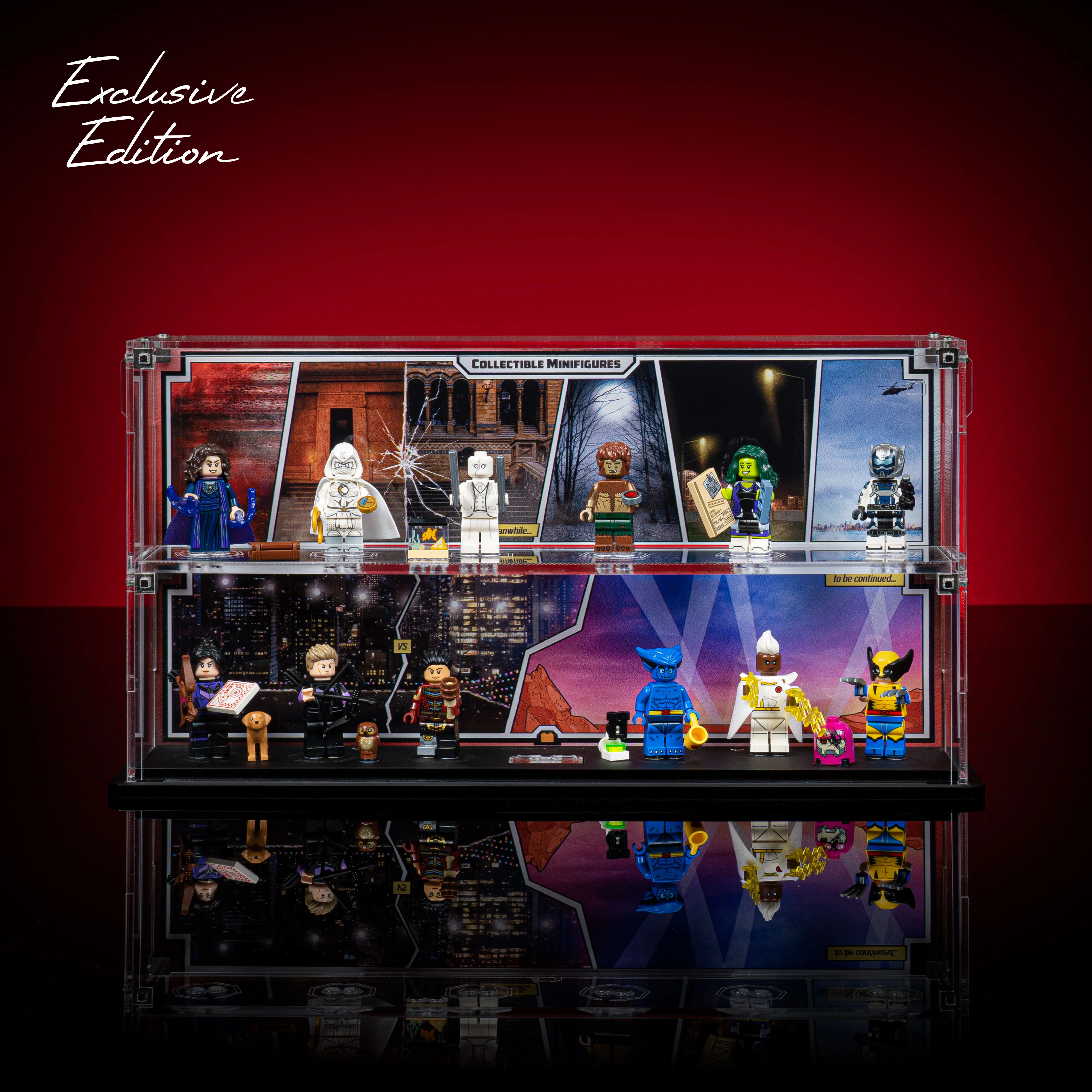 Limited Edition Display Case for LEGO® Marvel Studios Collectable Minifigure Series 2 (71039) - Image 2