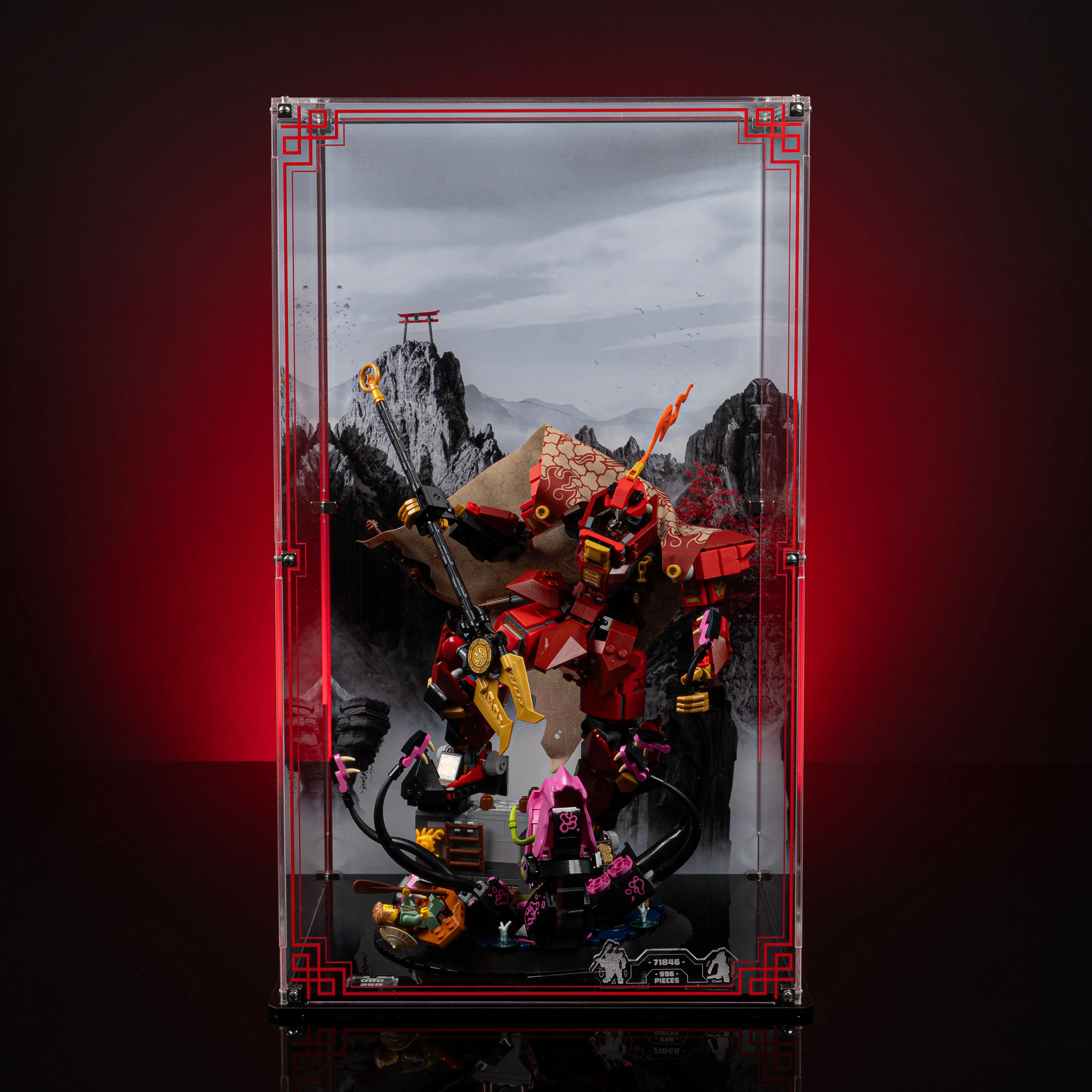 Limited Edition Display Case for LEGO® Ninjago®: The Fire Knight Mech (71846) - Image 4