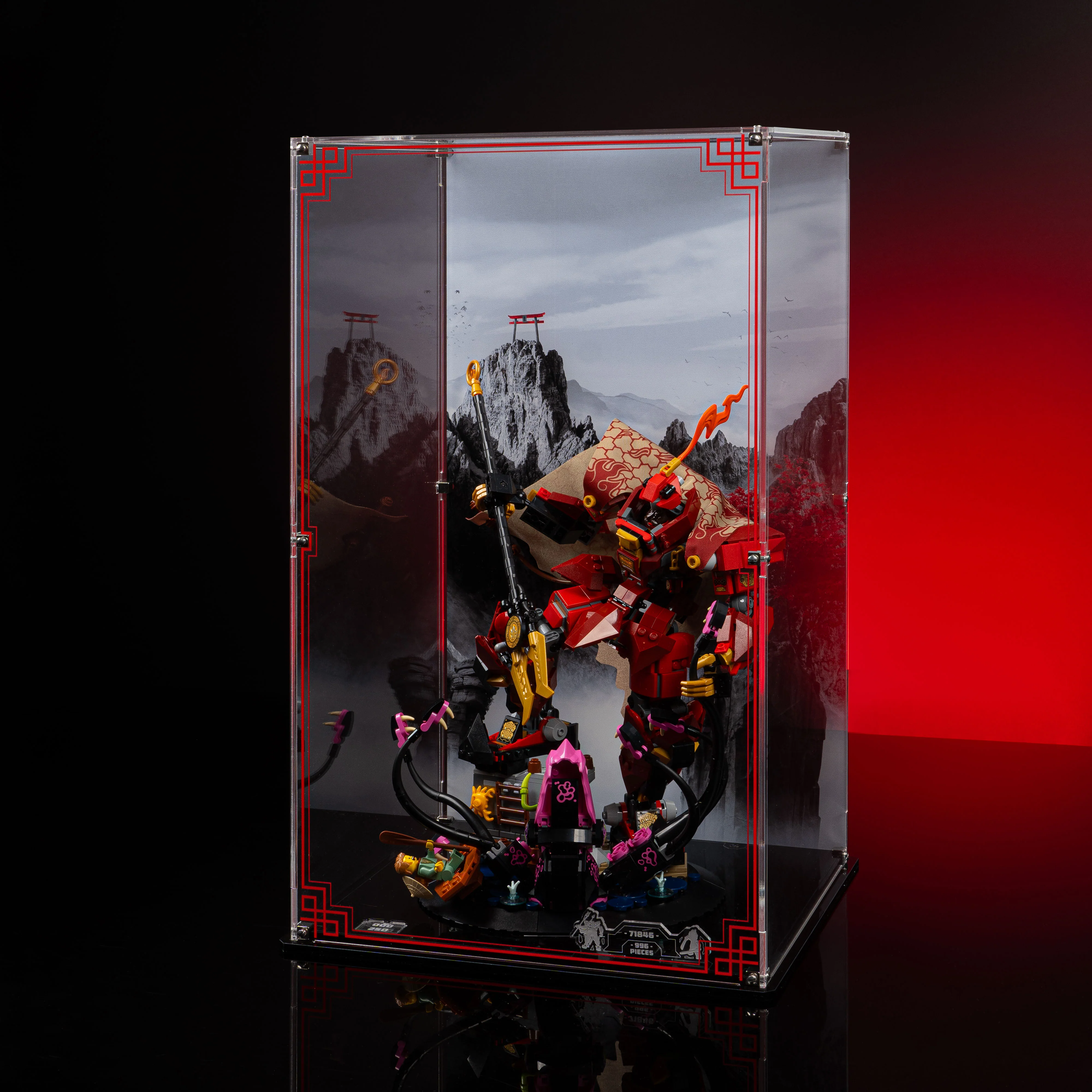 Limited Edition Display Case for LEGO® Ninjago®: The Fire Knight Mech (71846) - Image 5