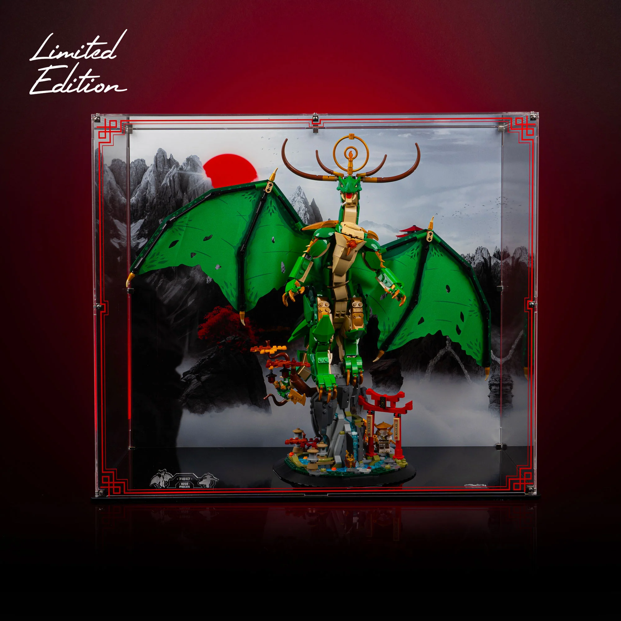 Limited Edition Display Case for LEGO® Ninjago®: The Guardian Dragon (71847) - Image 2