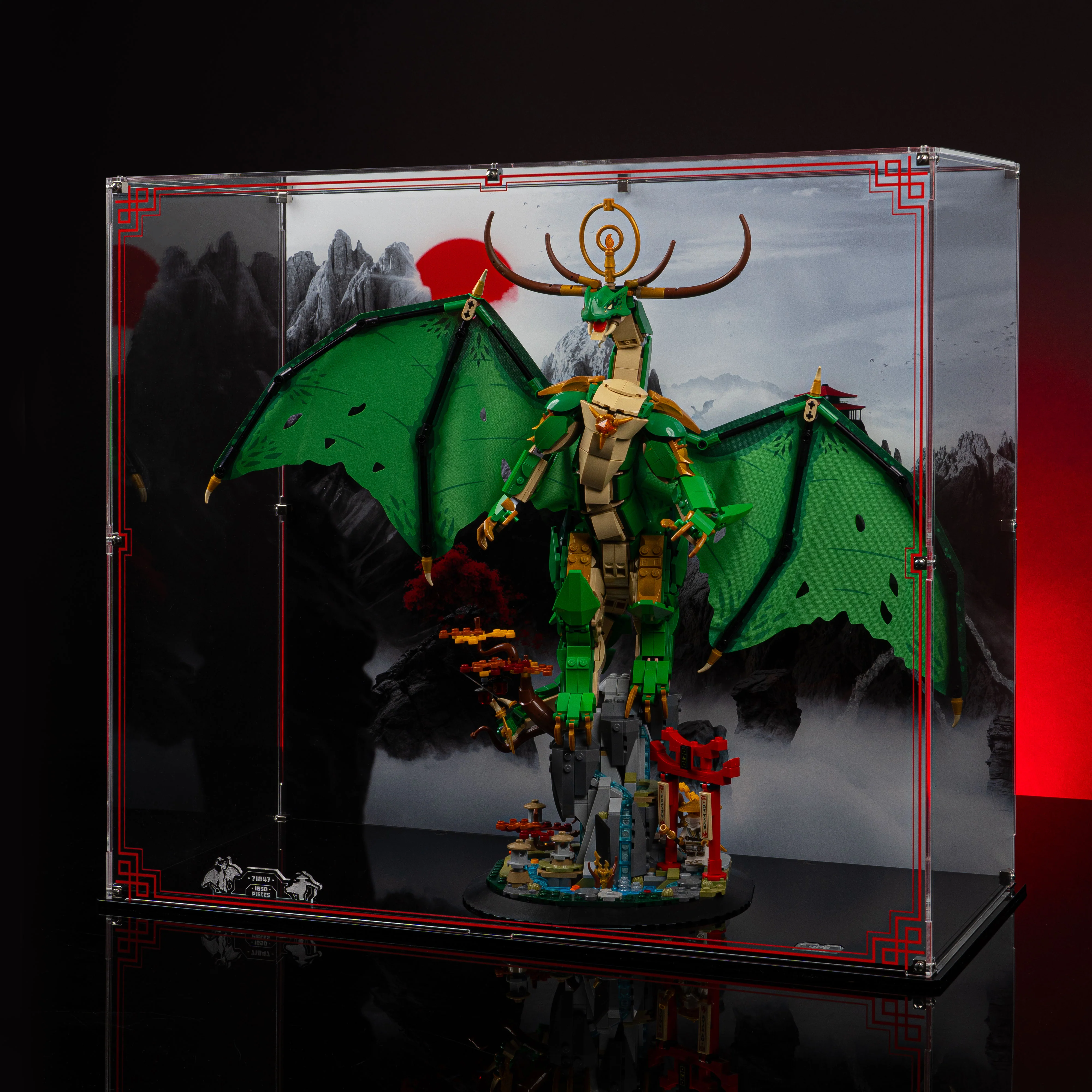 Limited Edition Display Case for LEGO® Ninjago®: The Guardian Dragon (71847) - Image 4