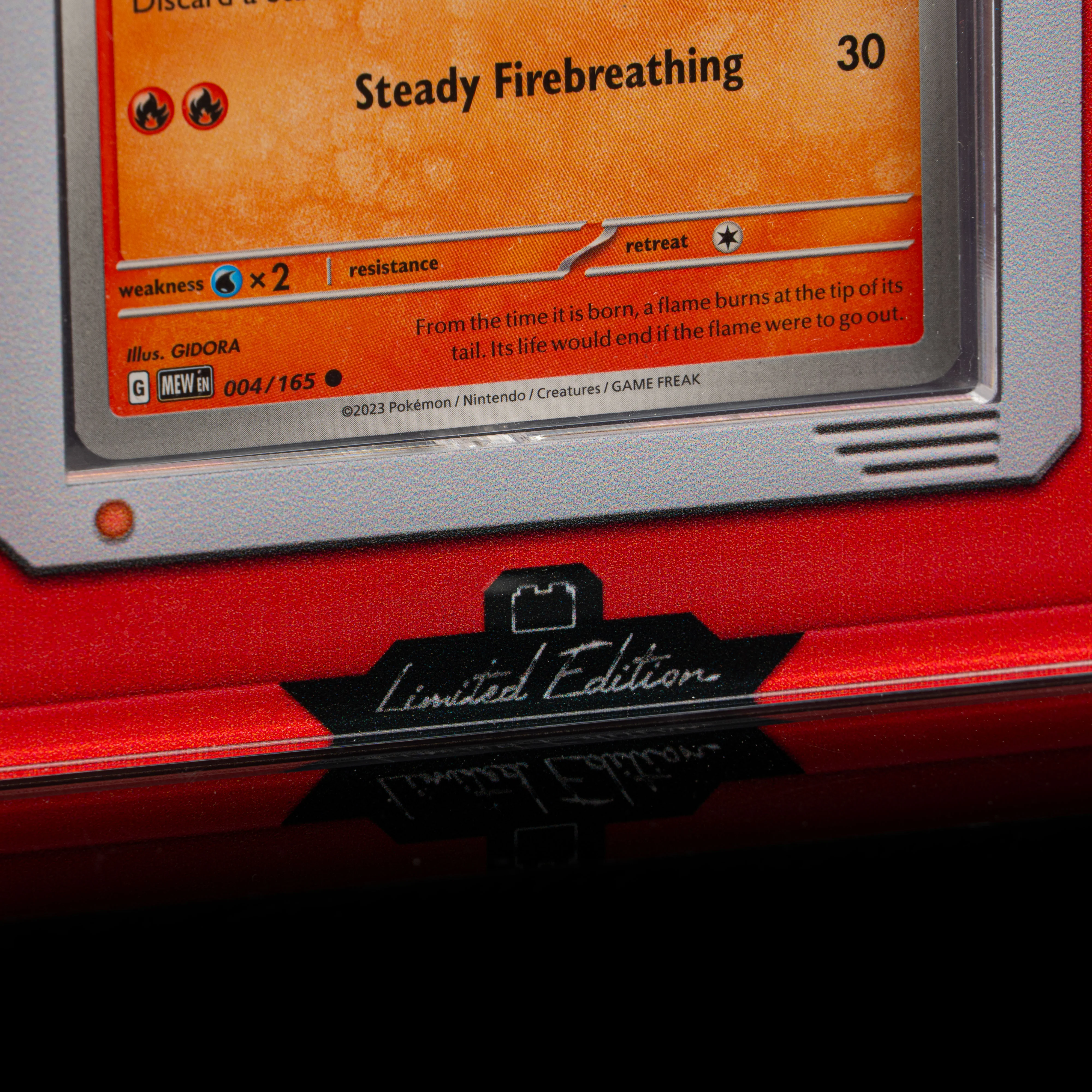 Limited Edition Display Case for LEGO® Pokémon™: Venusaur, Charizard and Blastoise (72153) with Trading Card Display - Image 15