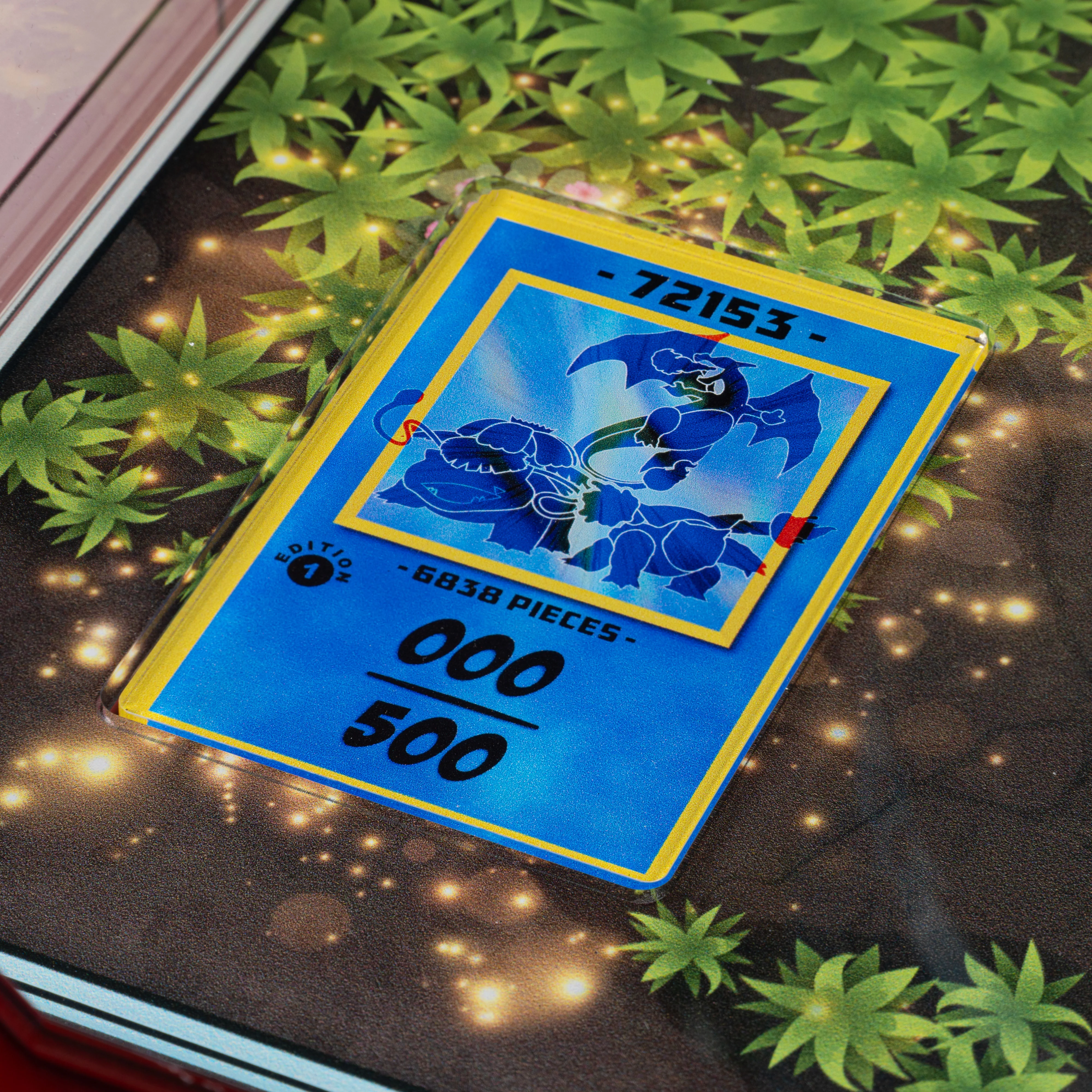 Limited Edition Display Case for LEGO® Pokémon™: Venusaur, Charizard and Blastoise (72153) with Trading Card Display - Image 18