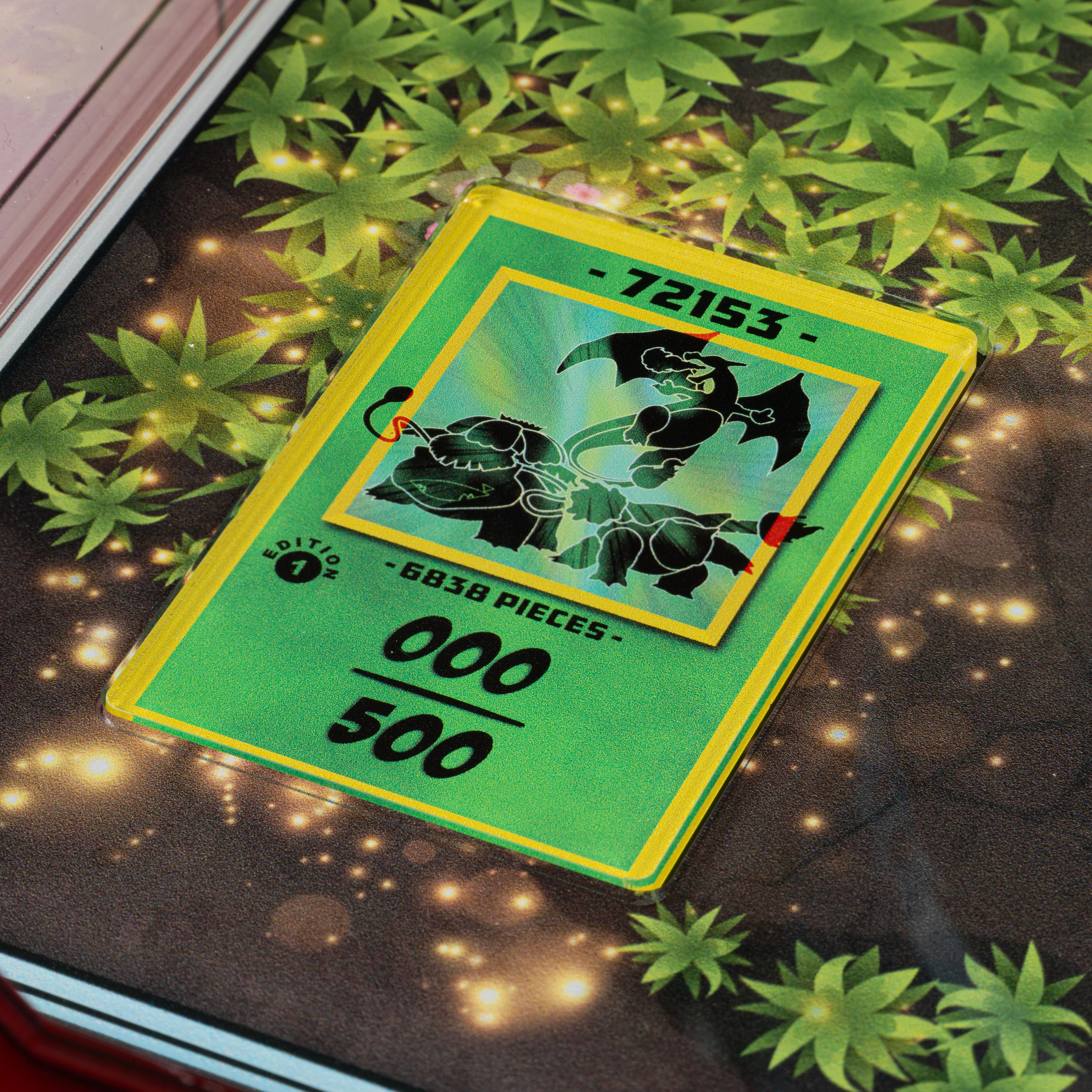 Limited Edition Display Case for LEGO® Pokémon™: Venusaur, Charizard and Blastoise (72153) with Trading Card Display - Image 20