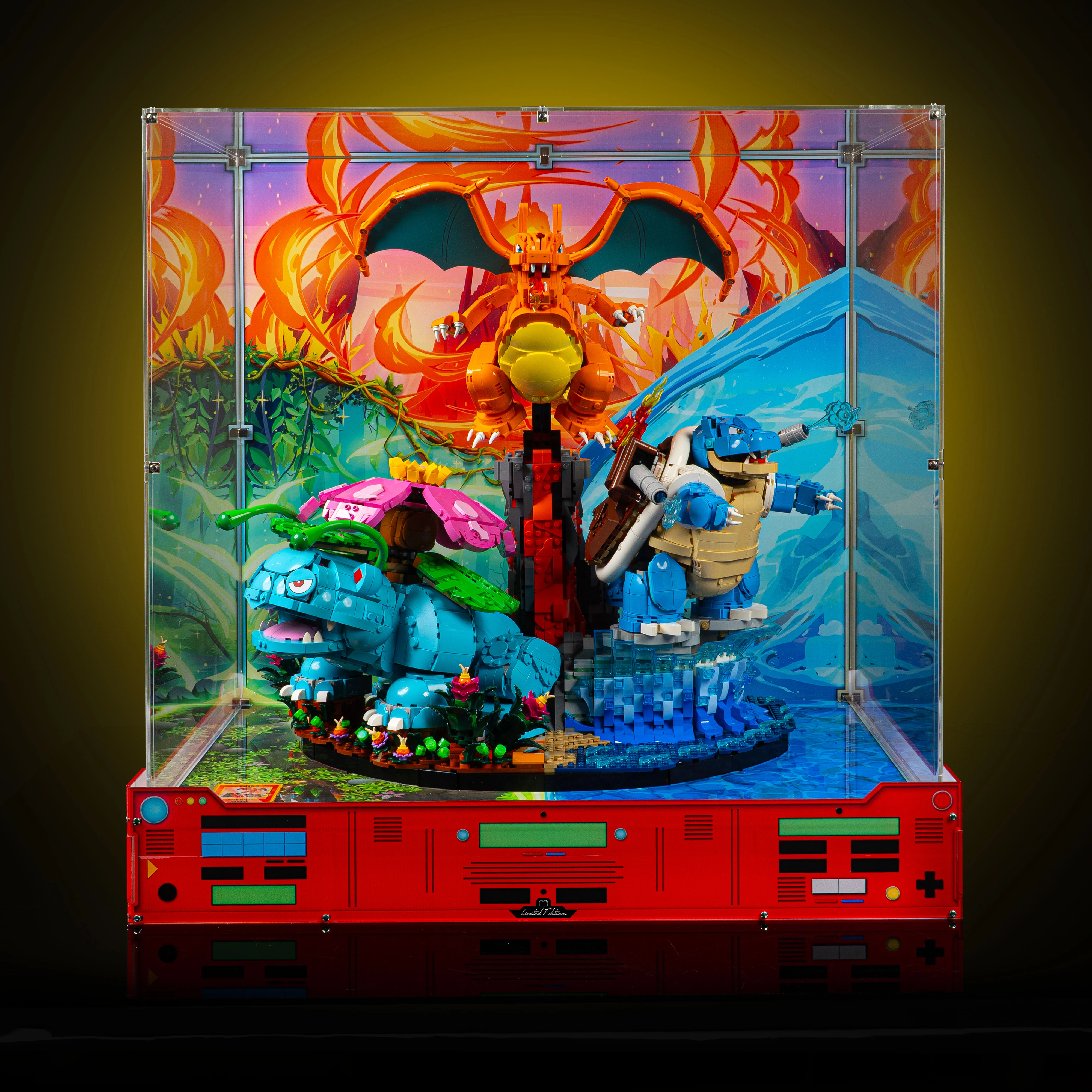 Limited Edition Display Case for LEGO® Pokémon™: Venusaur, Charizard and Blastoise (72153) - Image 7