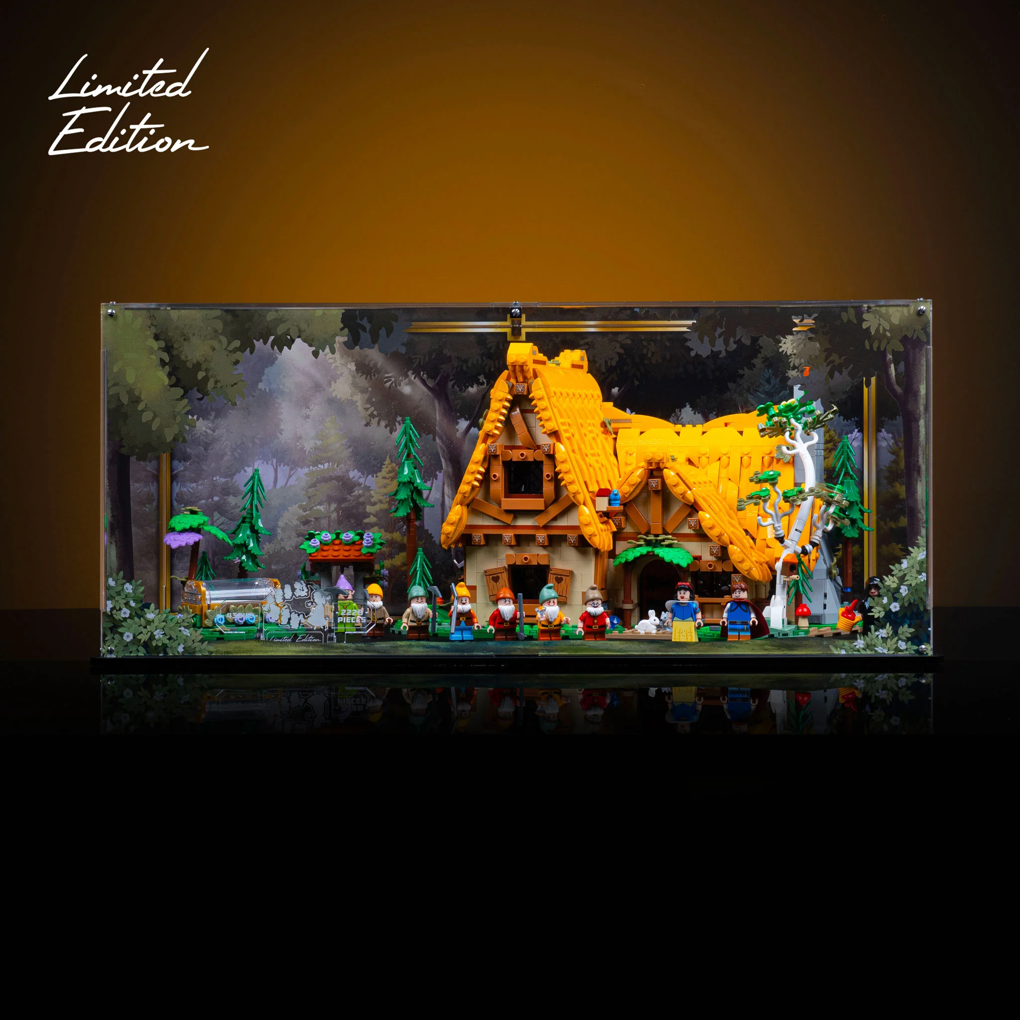 Limited Edition Display Case for LEGO® Snow White and the Seven Dwarfs' Cottage (43242) - Image 2
