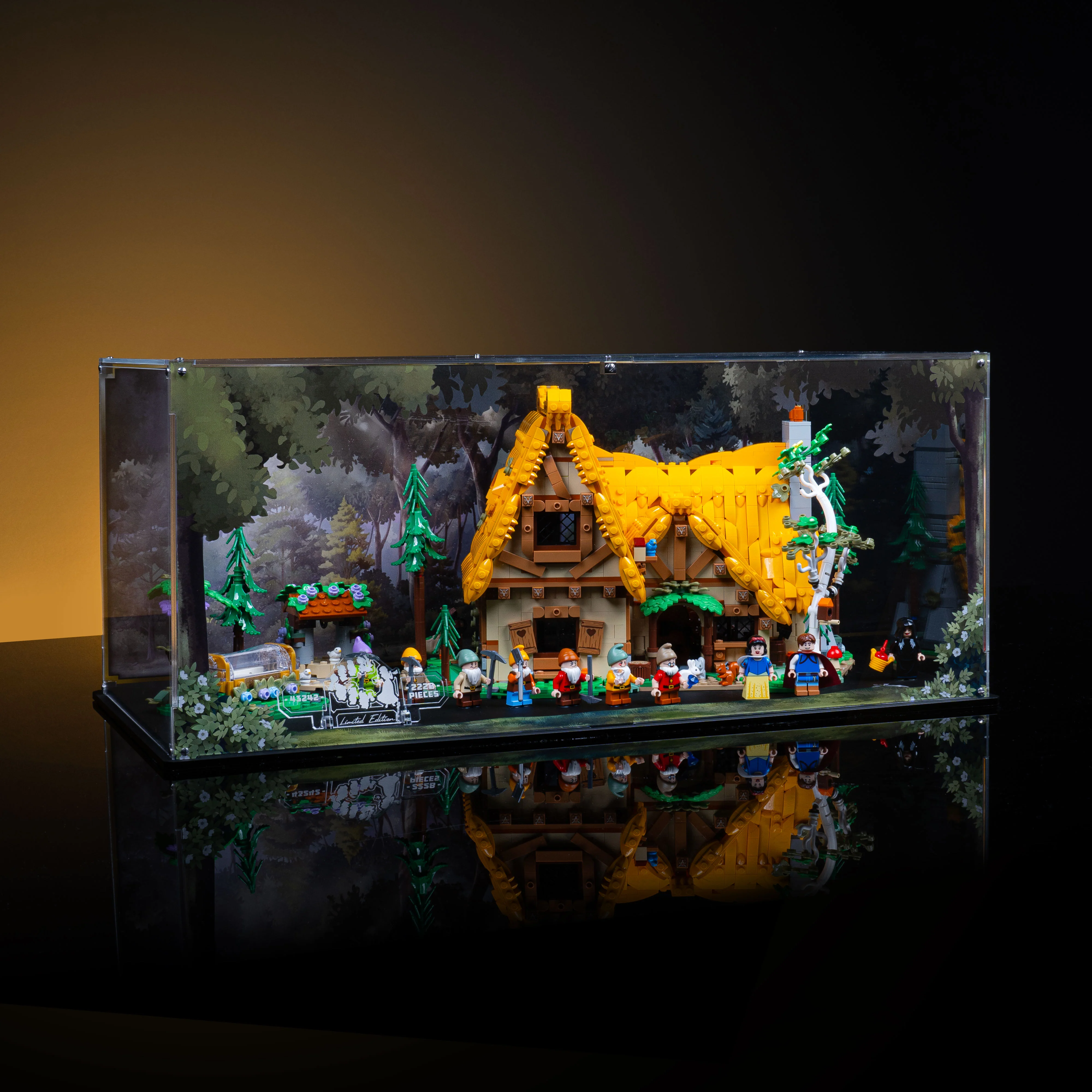 Limited Edition Display Case for LEGO® Snow White and the Seven Dwarfs' Cottage (43242) - Image 3