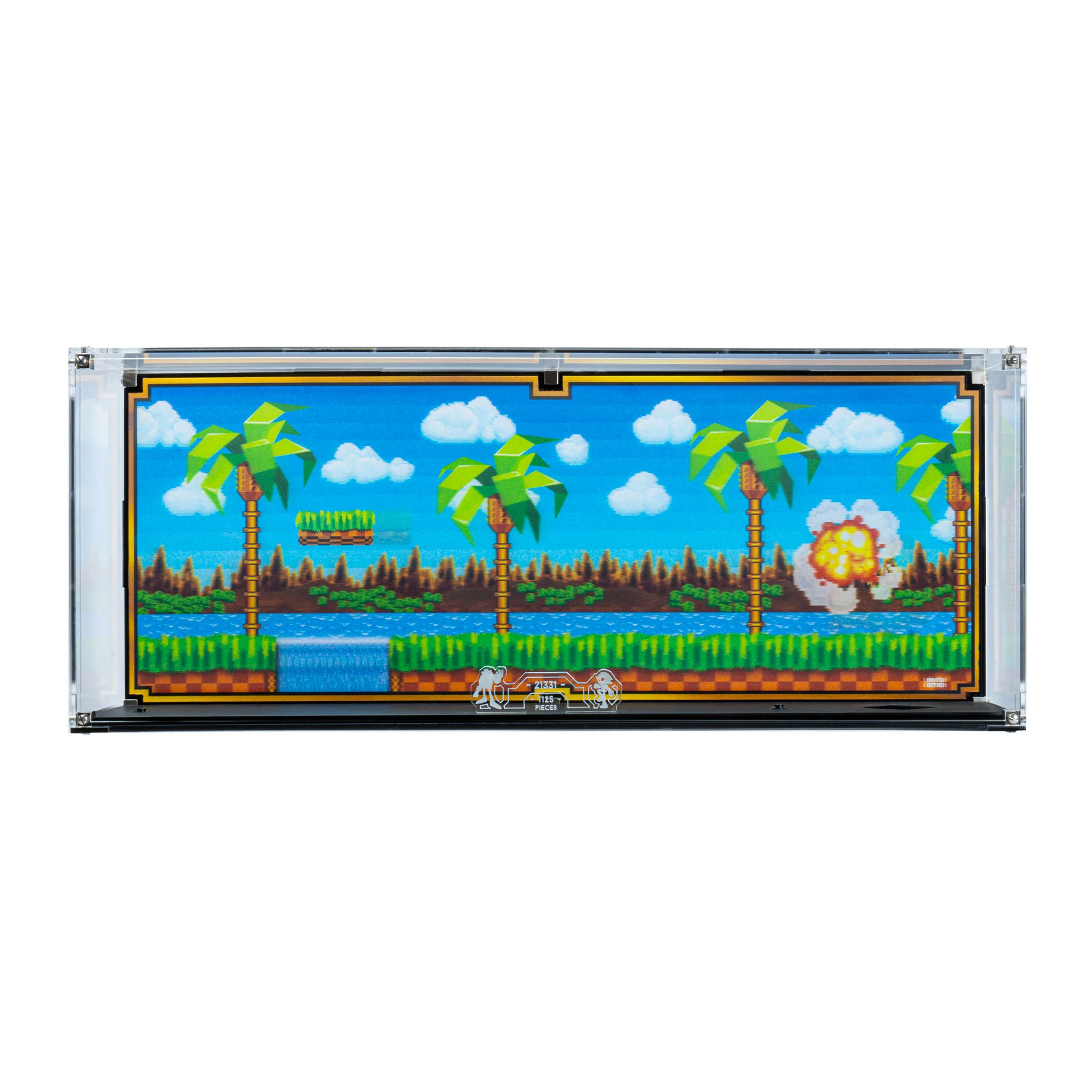 Limited Edition Wall Mounted Display Case for LEGO® IDEAS: Sonic the Hedgehog™ – Green Hill Zone (21331) - Image 3