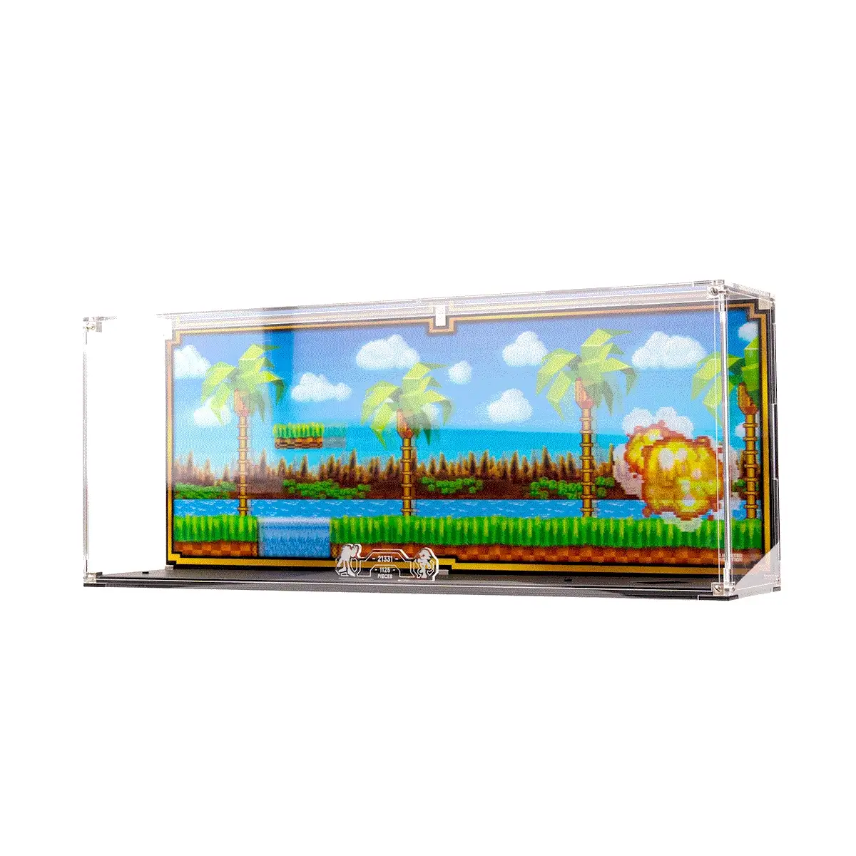 Limited Edition Wall Mounted Display Case for LEGO® IDEAS: Sonic the Hedgehog™ – Green Hill Zone (21331) - Image 8