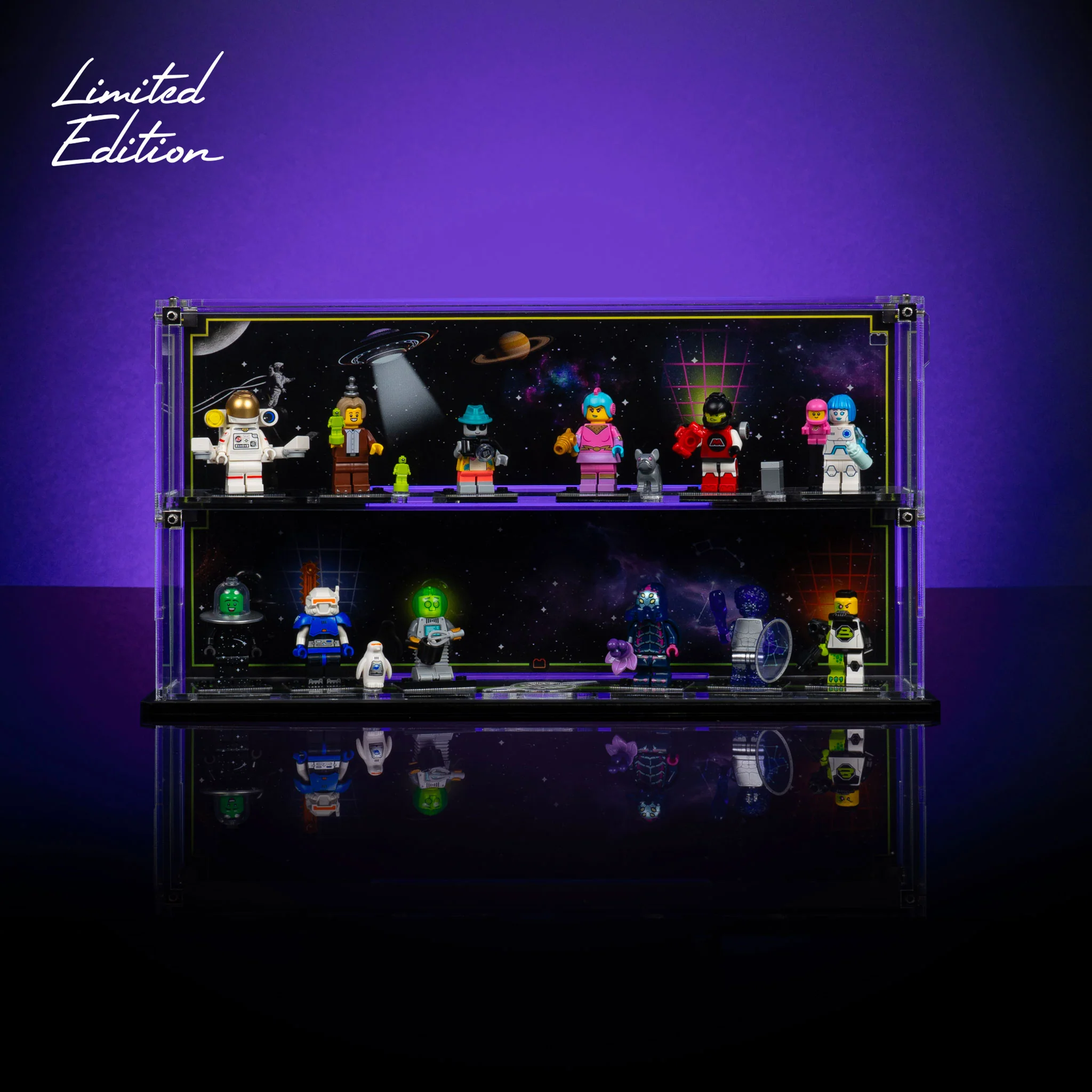 Limited Edition Display Case for LEGO® Space Minifigures Series 26 (71046) - Image 2