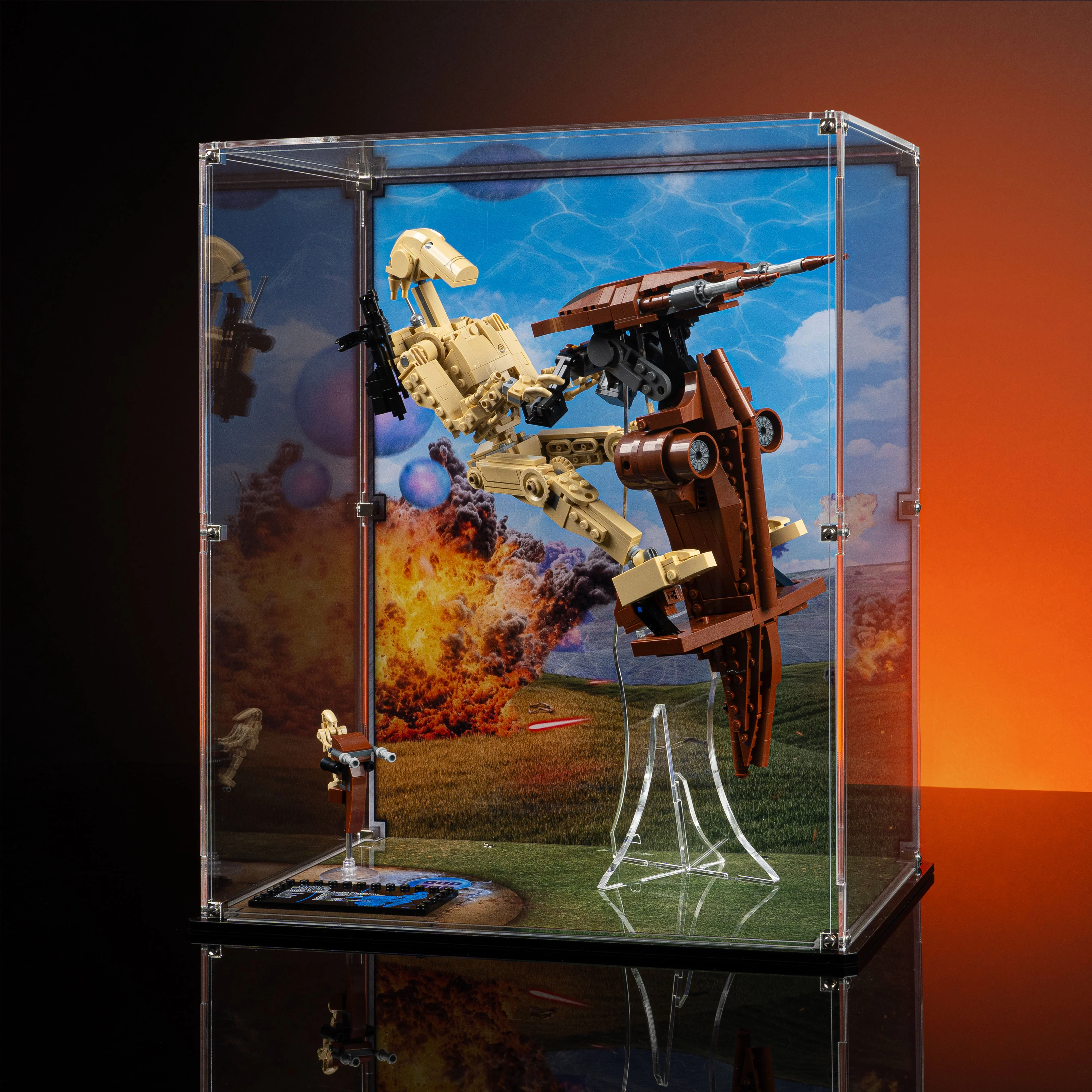 Limited Edition Display Case for LEGO® Star Wars™ Battle Droid with STAP (75428) - Image 4