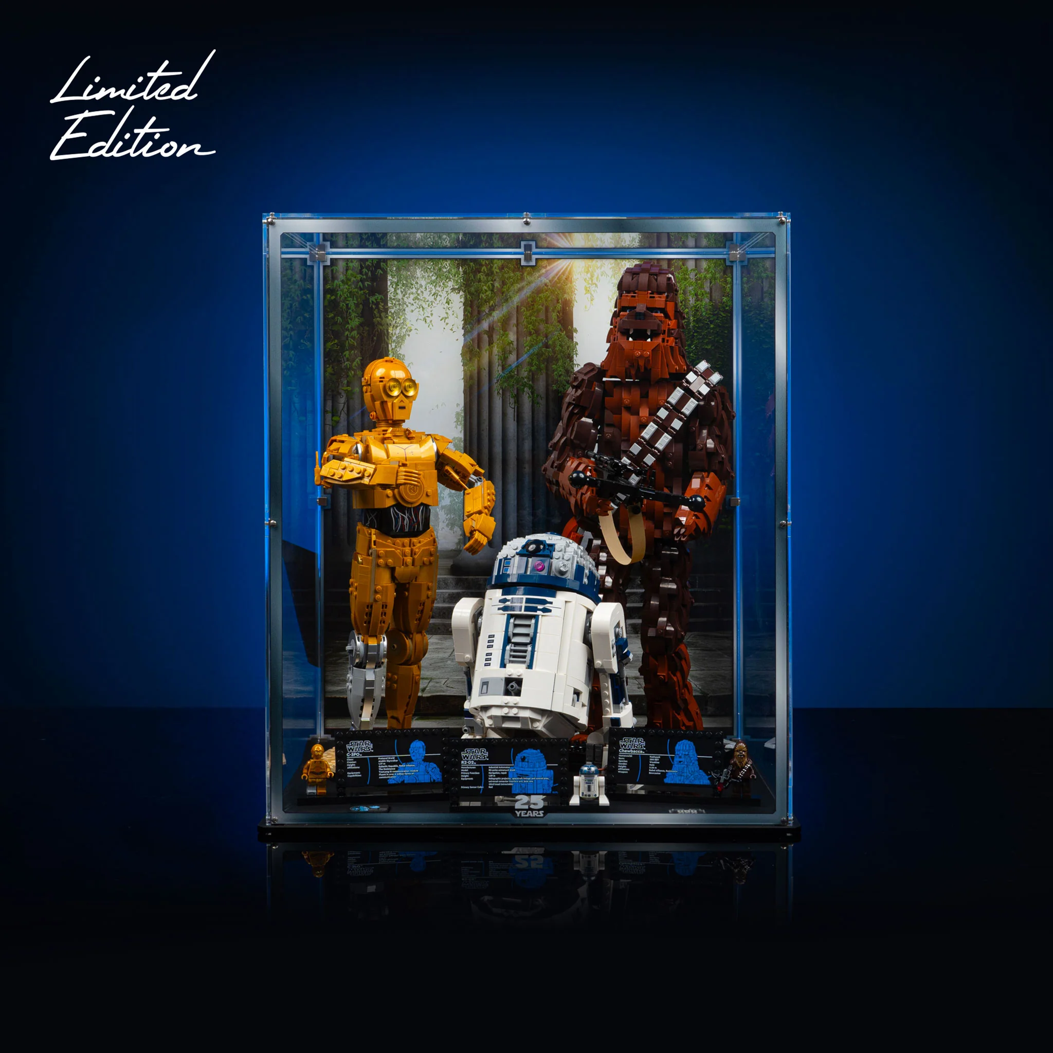 Limited Edition Display Case for LEGO® Star Wars™ Chewbacca, C-3PO and R2-D2 (75371, 75398, 75379) - Image 2