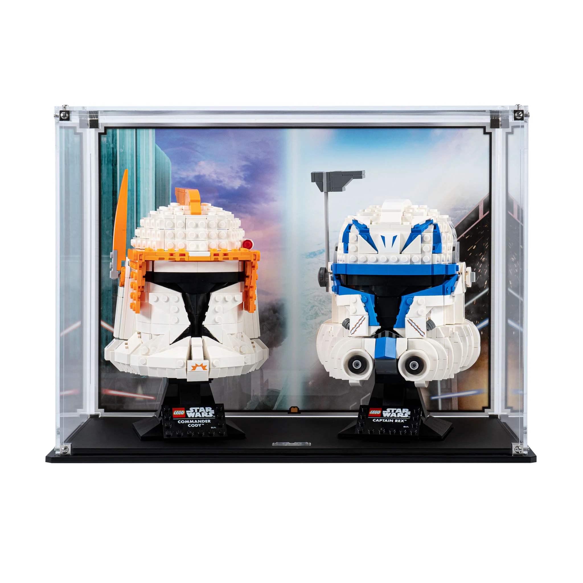 Limited Edition Display Case for LEGO® Star Wars Commander Cody and Captain Rex Helmets (75349 & 75350) - Image 3