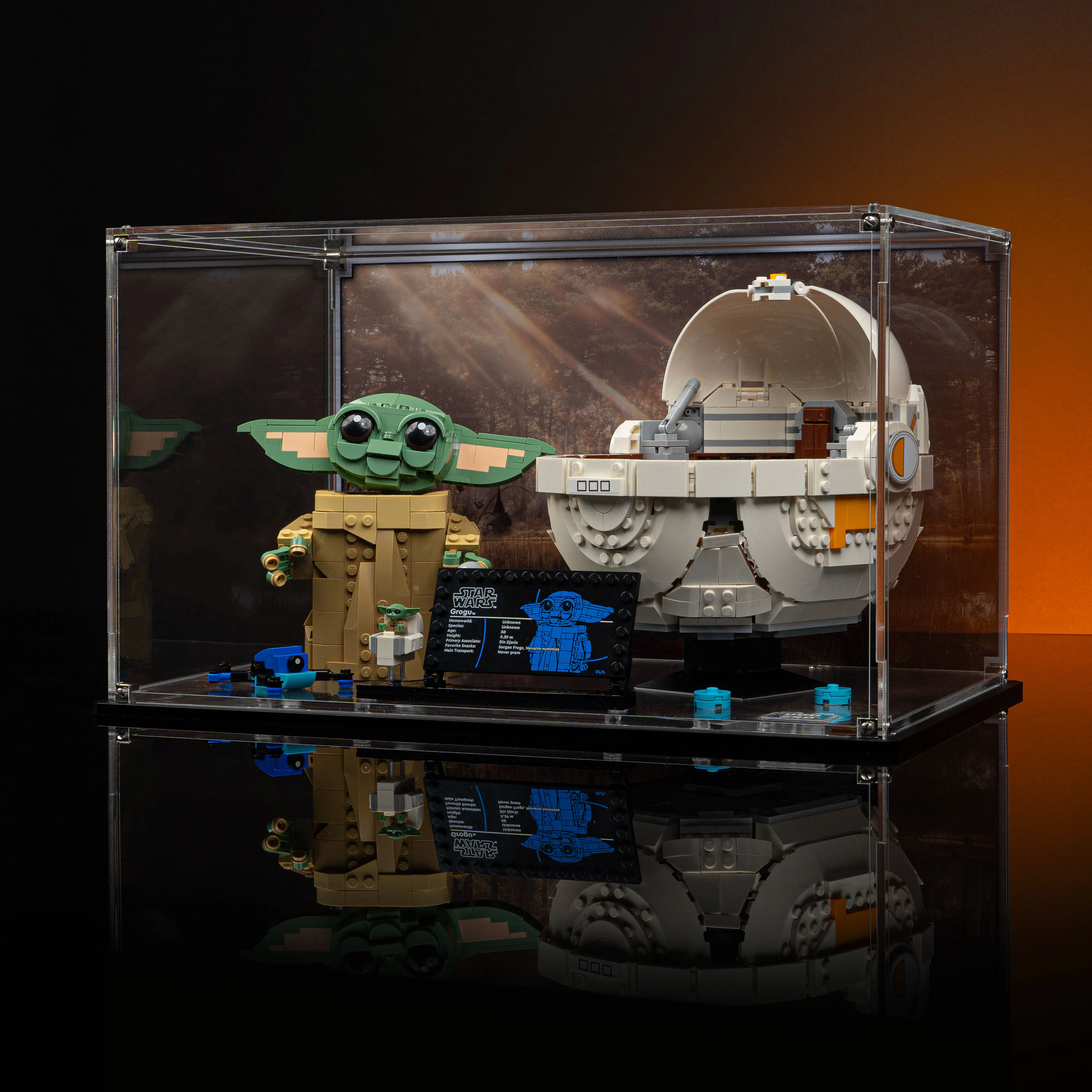 Limited Edition Display Case for LEGO® Star Wars: Grogu with Hover Pram (75403) - Image 4