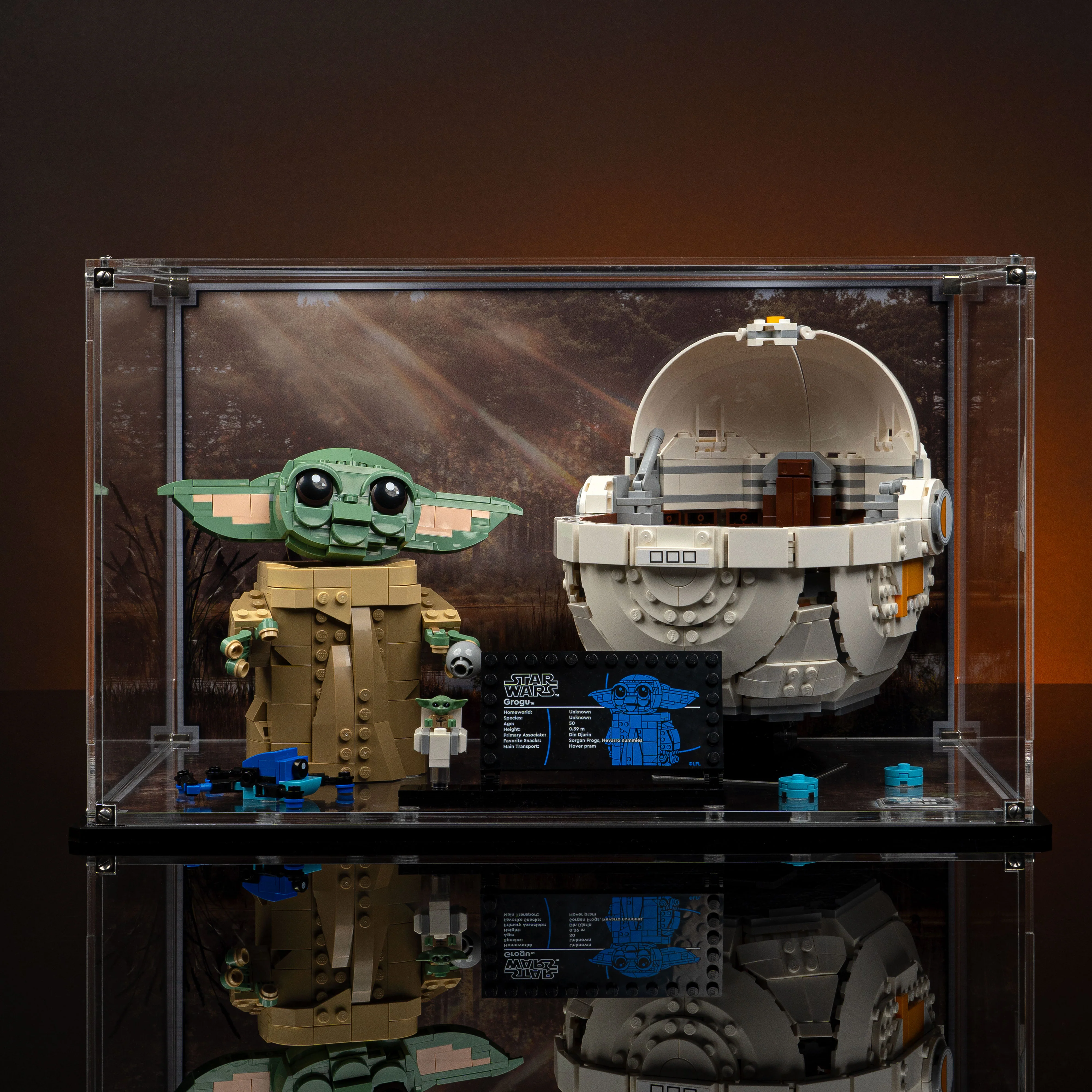 Limited Edition Display Case for LEGO® Star Wars: Grogu with Hover Pram (75403) - Image 9