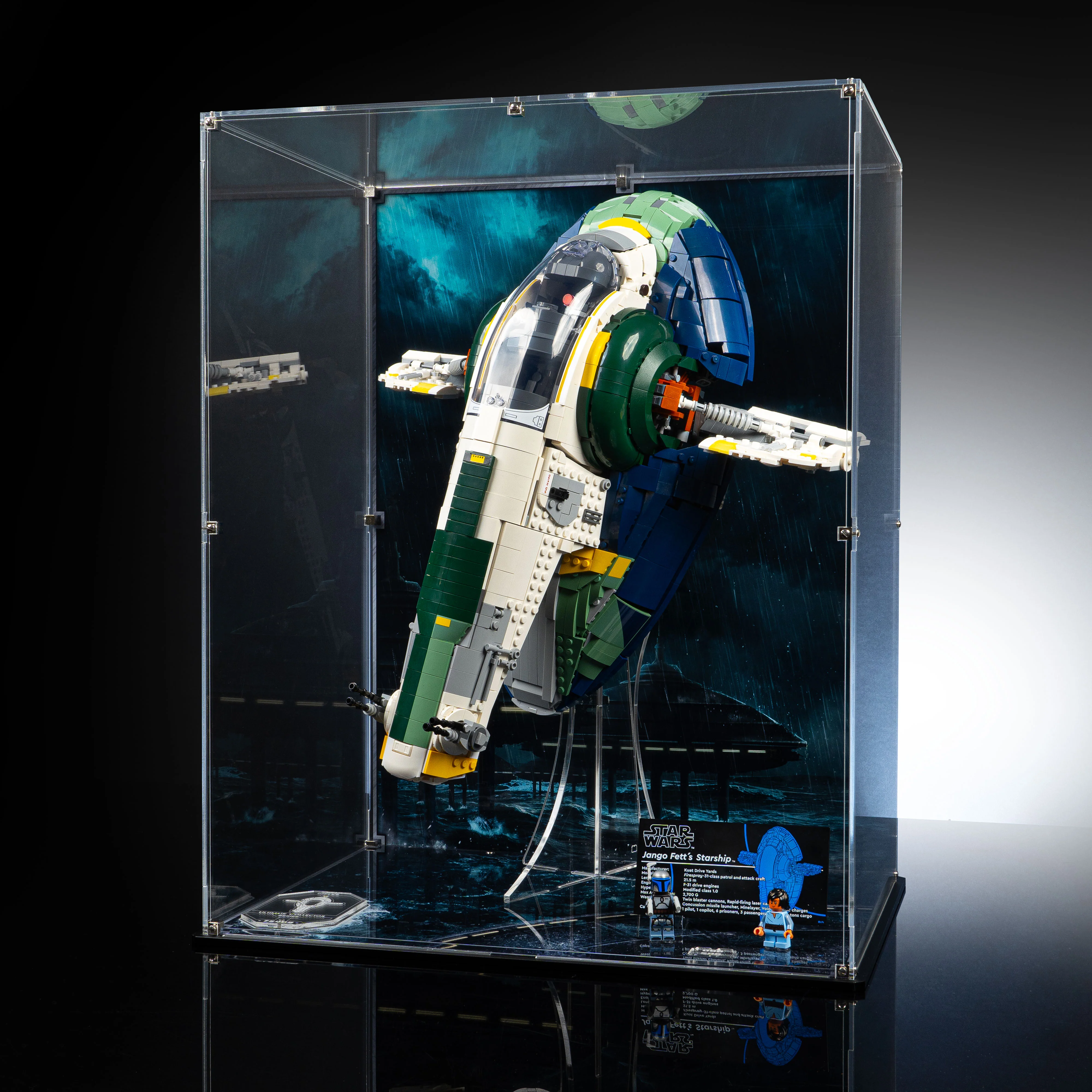 Limited Edition Display Case for LEGO® Star Wars™ Jango Fett's Firespray-Class Starship (75409) - Image 6