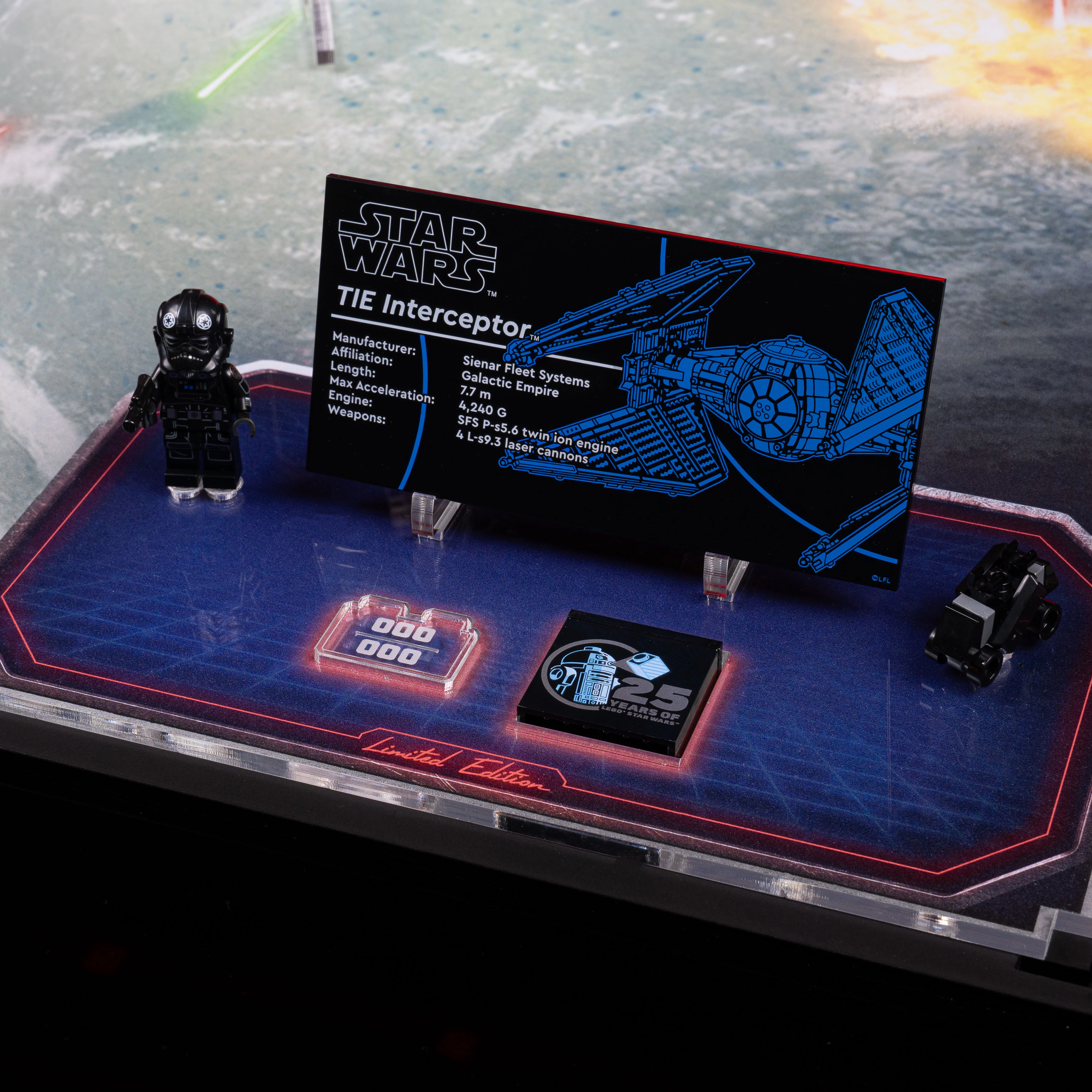 Limited Edition Display Case for LEGO® Star Wars TIE Interceptor™ (75382) - Image 14