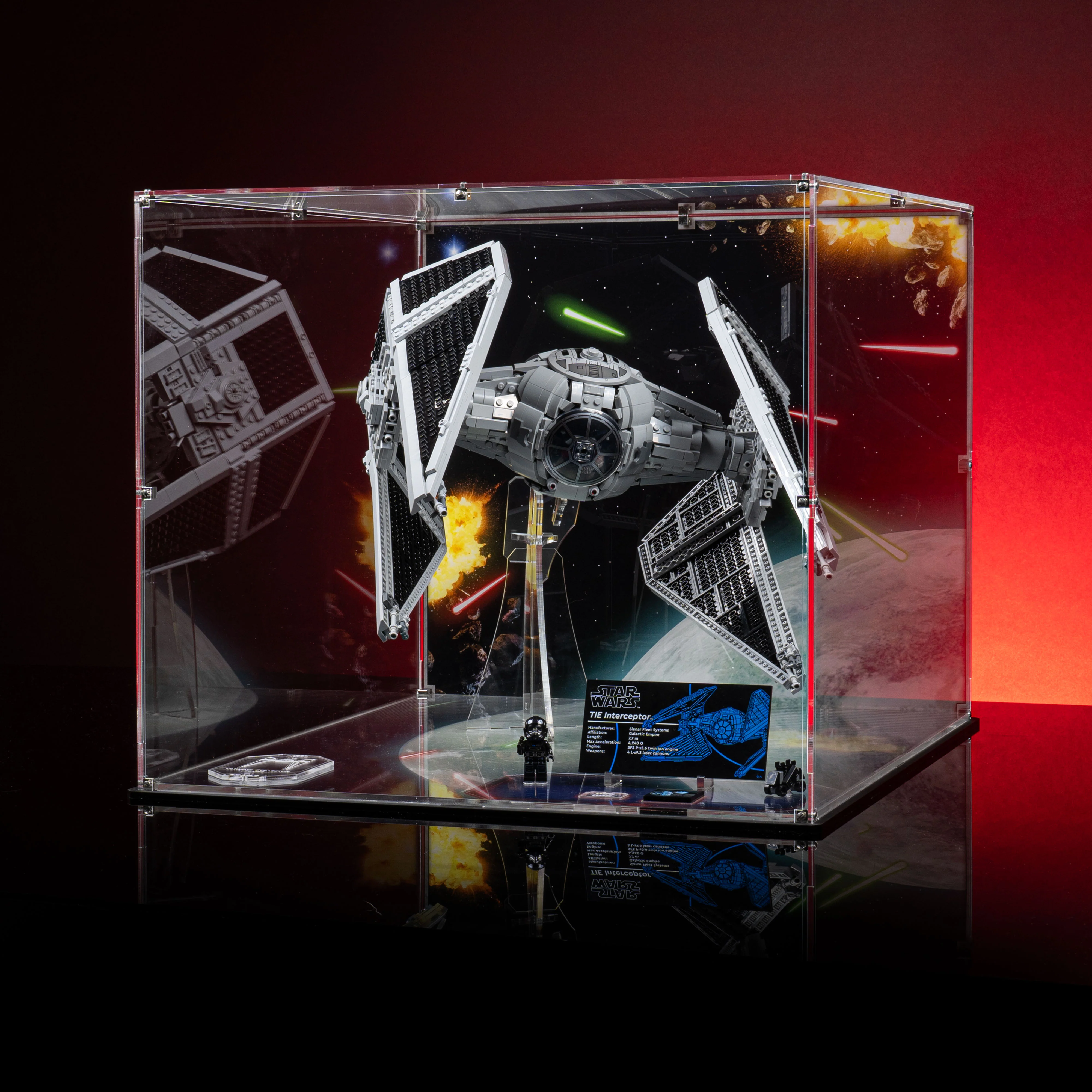 Limited Edition Display Case for LEGO® Star Wars TIE Interceptor™ (75382) - Image 5