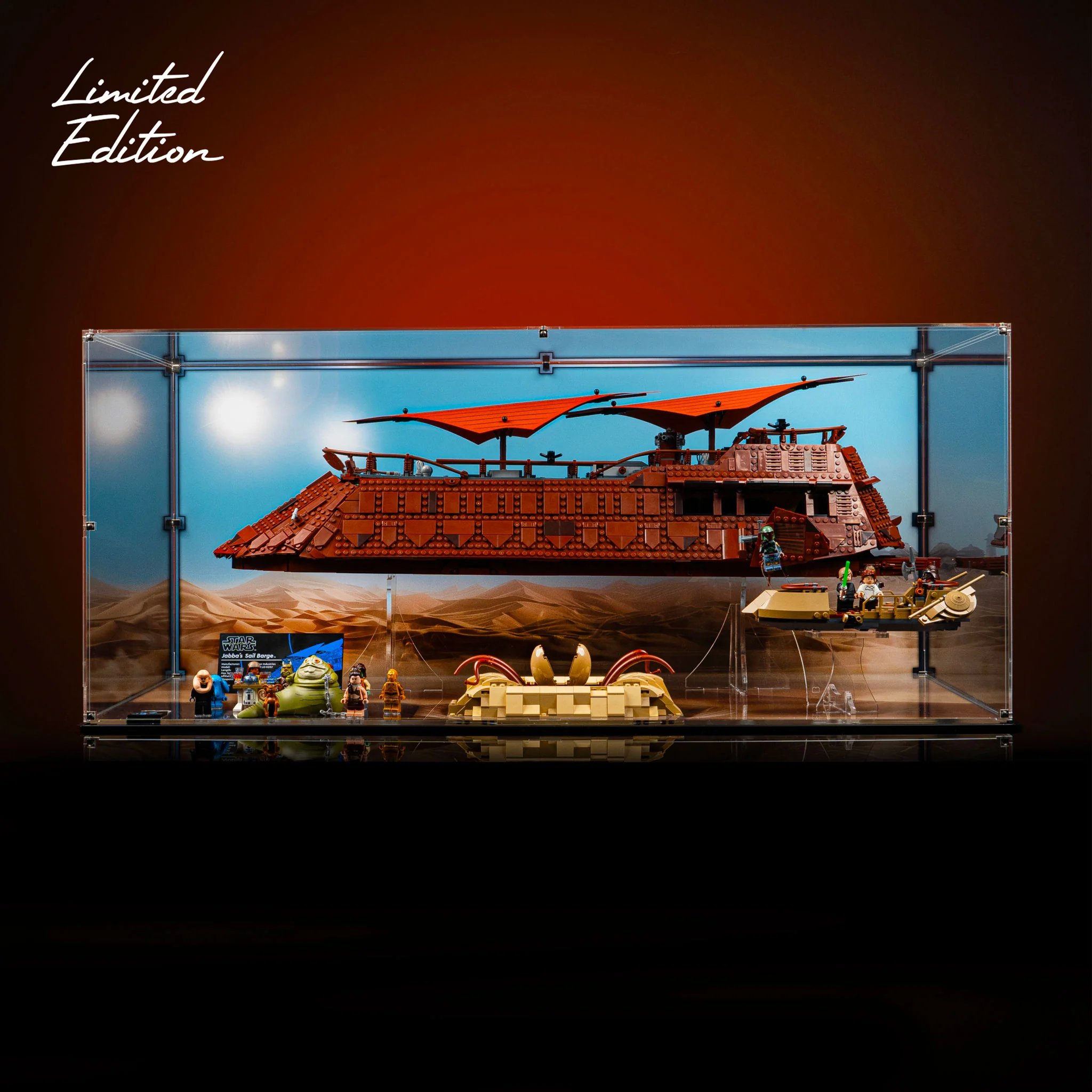 Limited Edition Display Case for LEGO® Star Wars™ UCS Jabba’s Sail Barge and LEGO® Star Wars™ Desert Skiff and Sarlacc Pit (75396, 75397) - Image 2