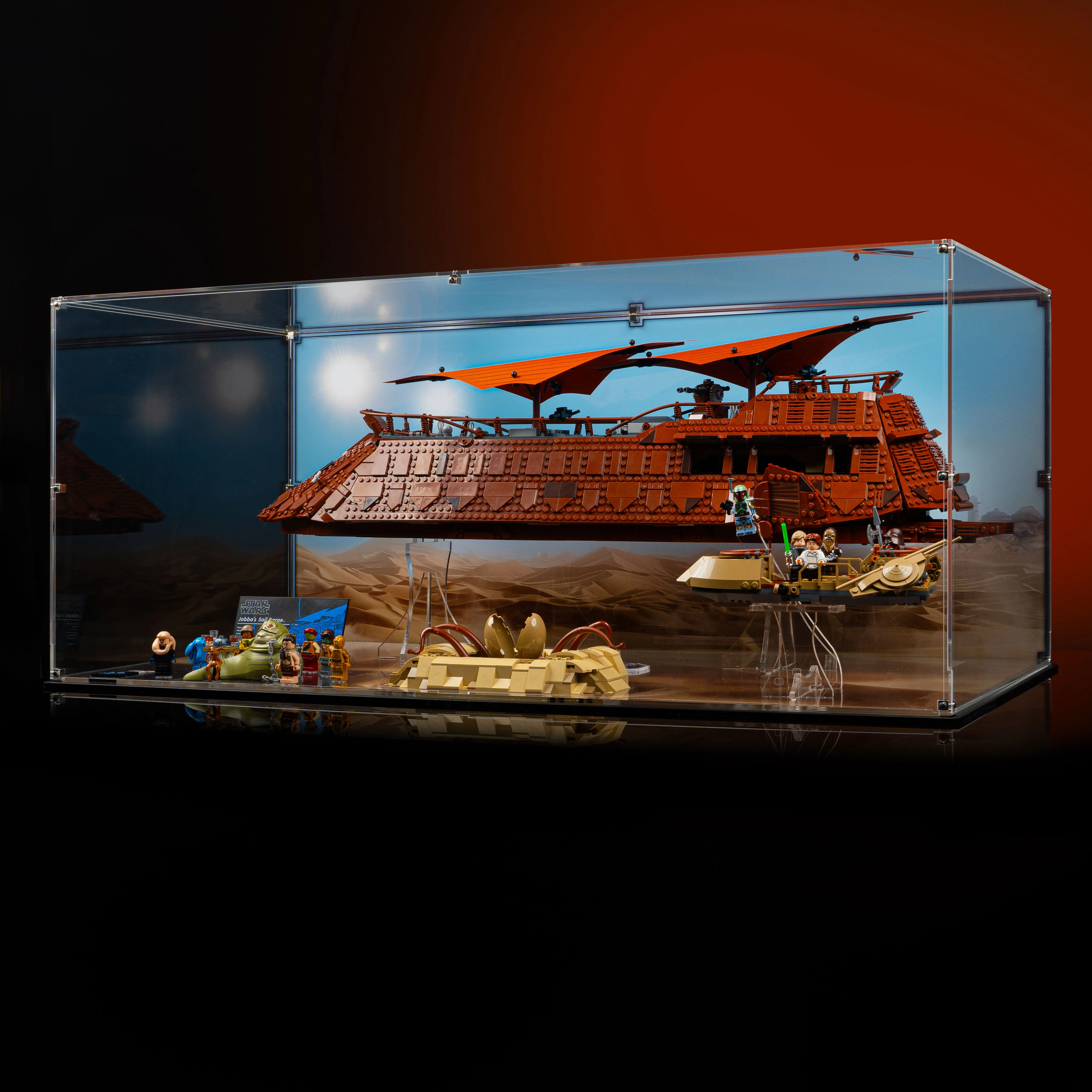 Limited Edition Display Case for LEGO® Star Wars™ UCS Jabba’s Sail Barge and LEGO® Star Wars™ Desert Skiff and Sarlacc Pit (75396, 75397) - Image 4