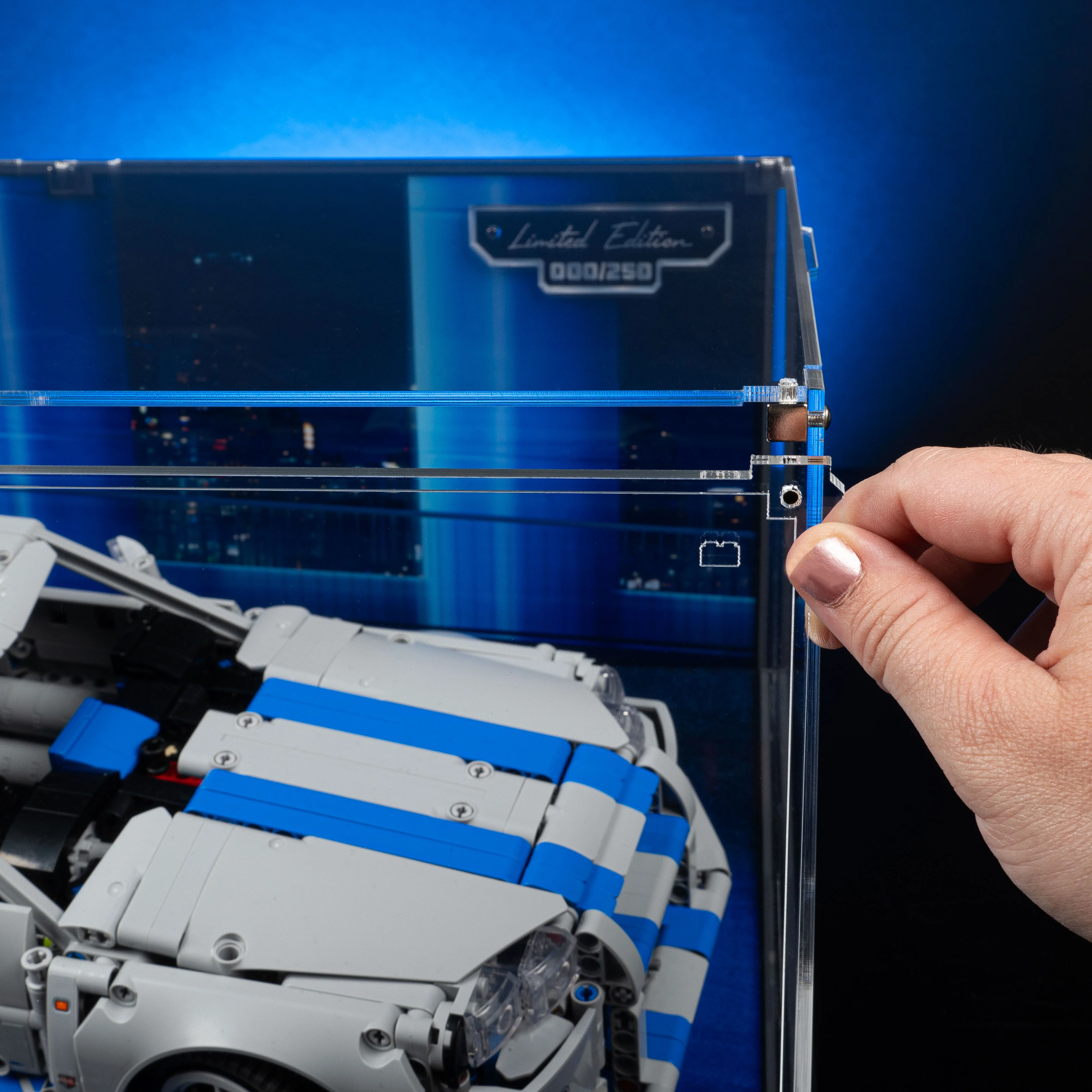 Limited Edition Display Case for LEGO® Technic: 2 Fast 2 Furious Nissan Skyline GT-R (R34) Car (42210) - Image 14