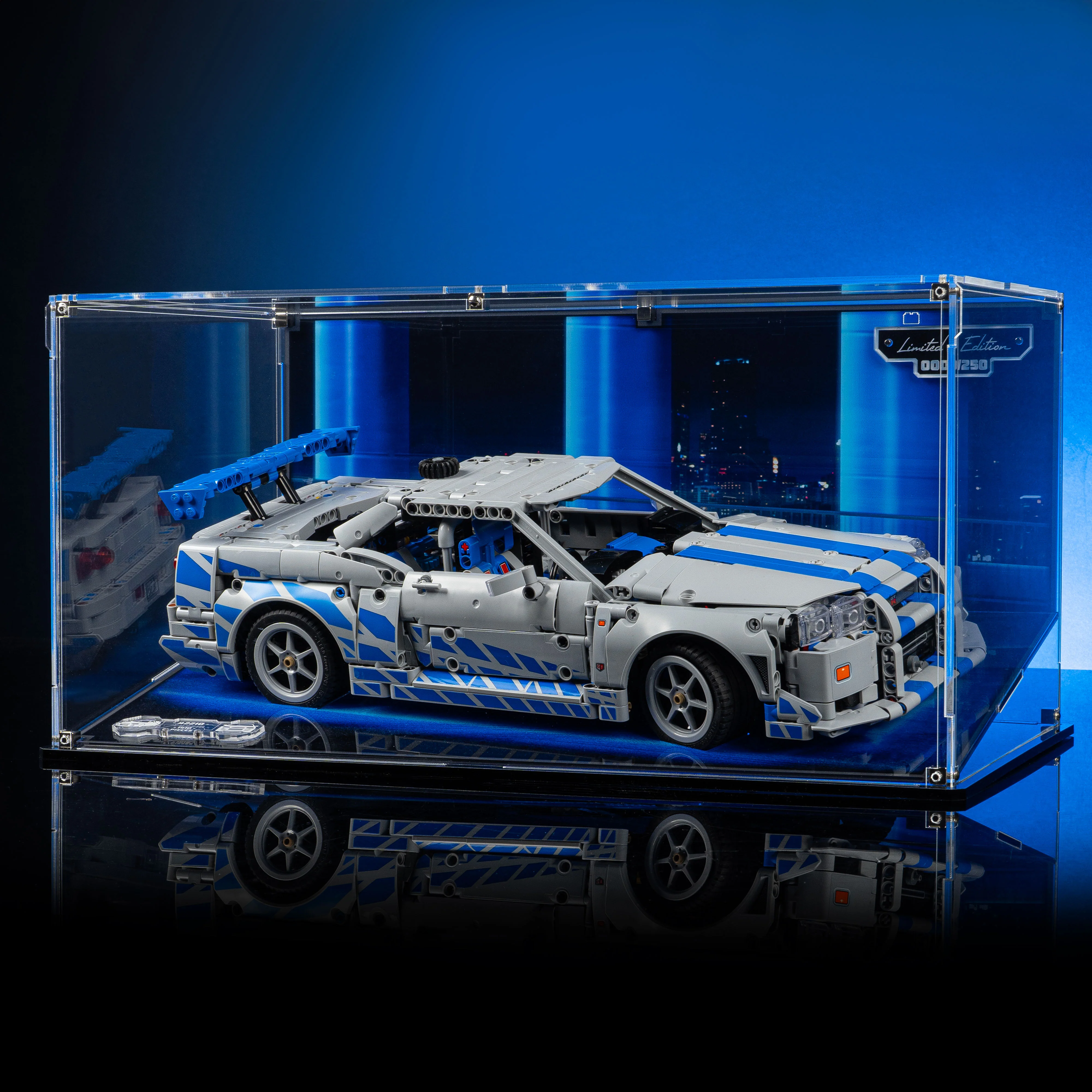 Limited Edition Display Case for LEGO® Technic: 2 Fast 2 Furious Nissan Skyline GT-R (R34) Car (42210) - Image 6