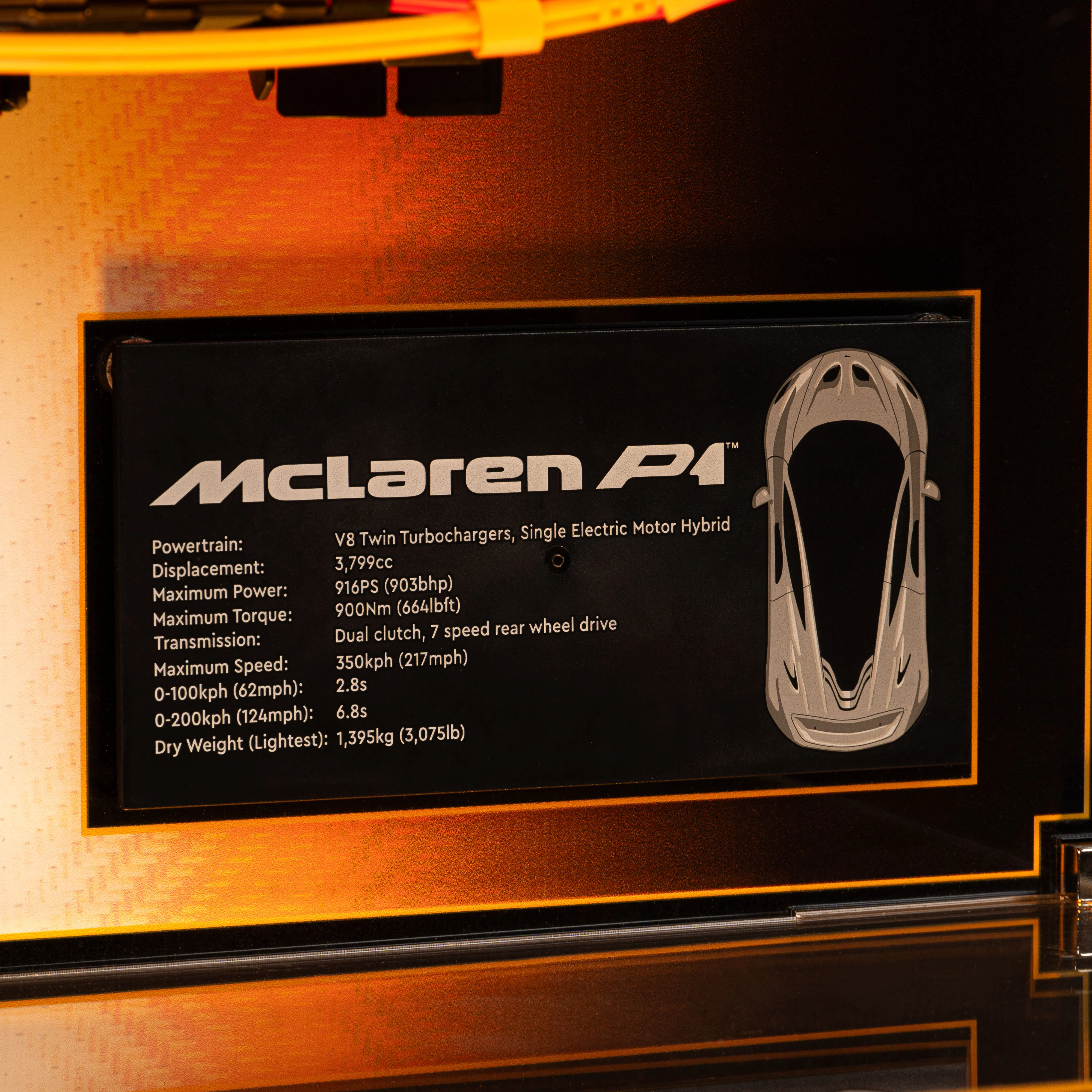 Limited Edition Wall Mounted Display Case for LEGO® Technic™ McLaren P1™ (42172) - Image 9