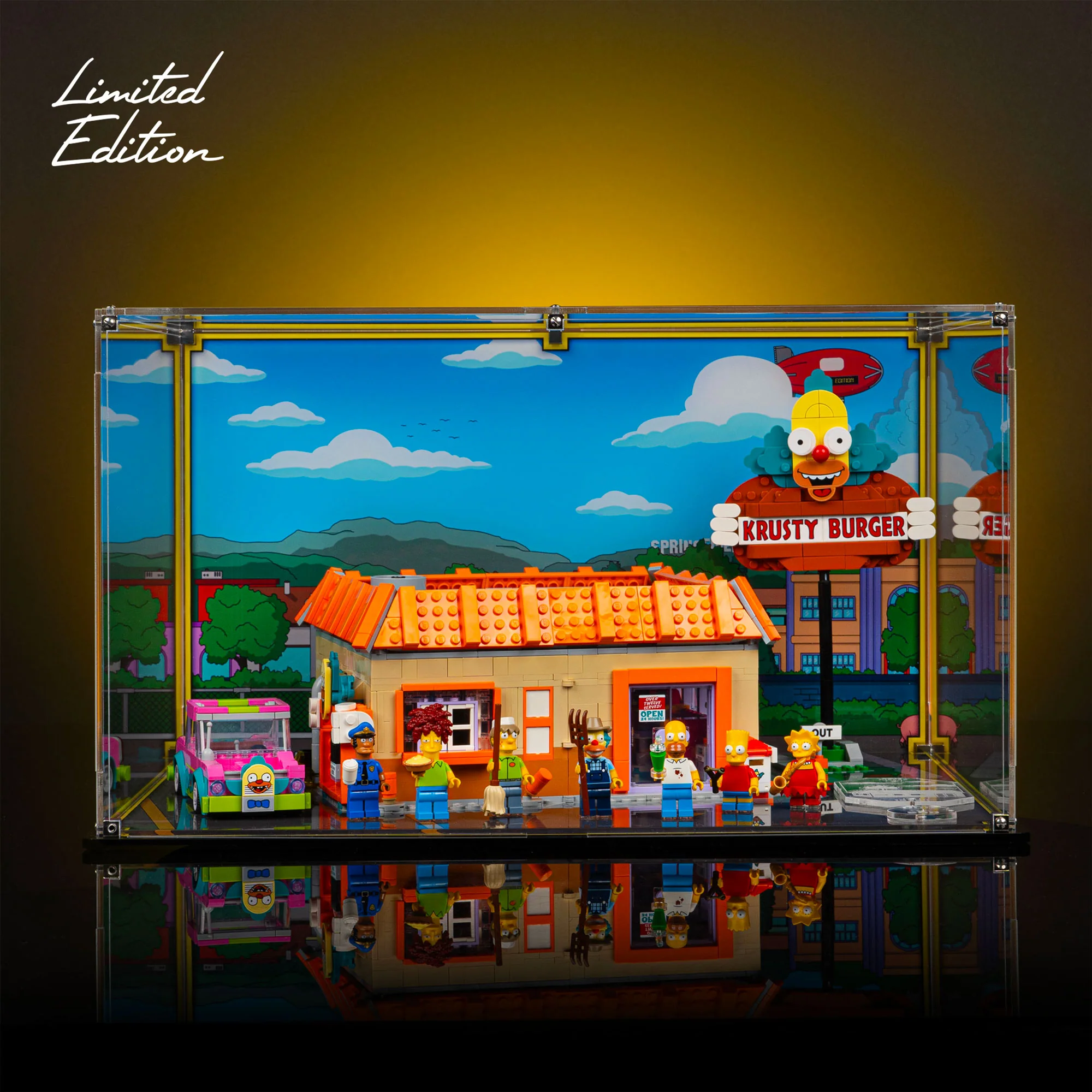 Limited Edition Display Case for LEGO® The Simpsons™: Krusty Burger (10352) - Image 2