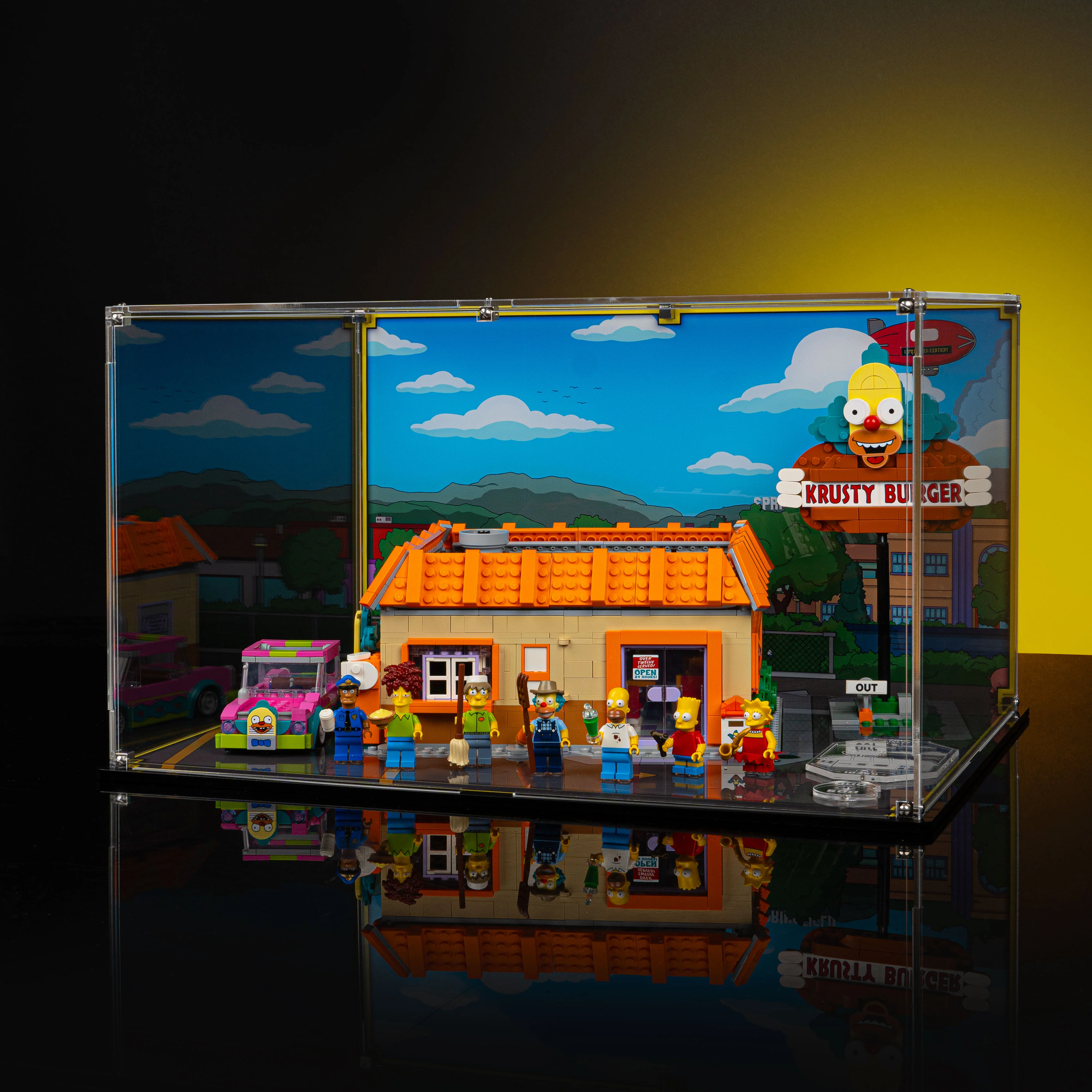 Limited Edition Display Case for LEGO® The Simpsons™: Krusty Burger (10352) - Image 4