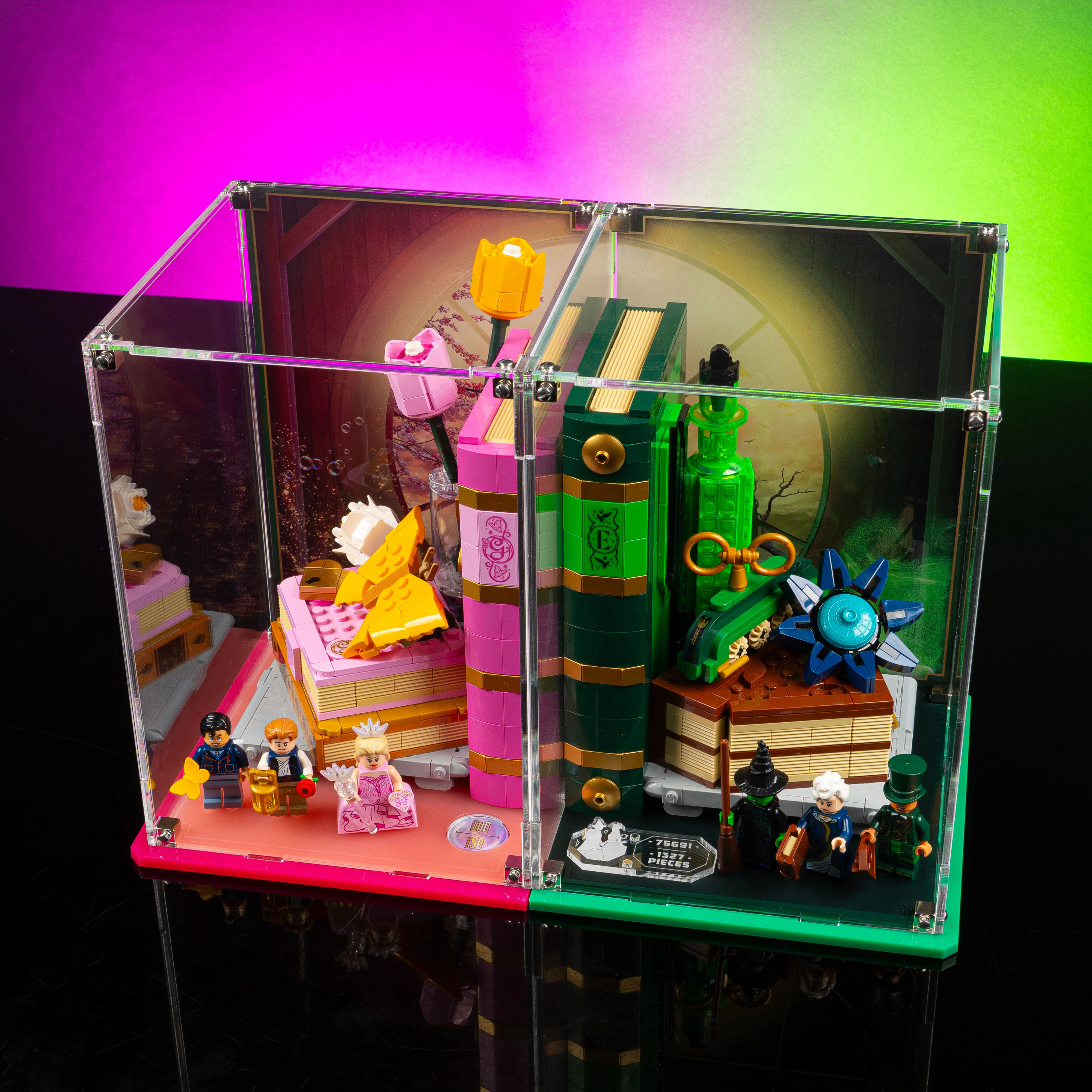 Limited Edition Display Case for LEGO® Wicked: Glinda and Elphaba Bookends (75691) - Image 10
