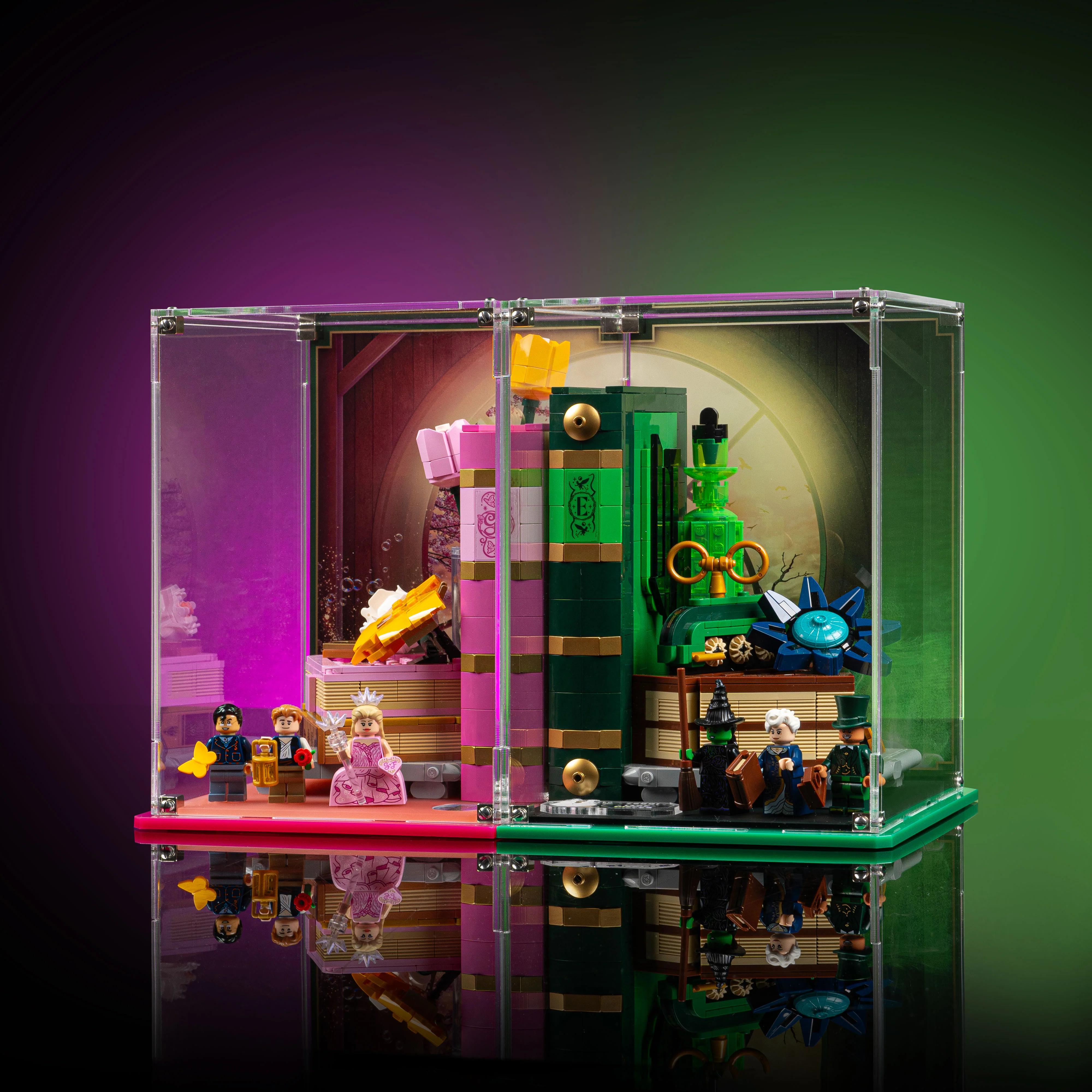 Limited Edition Display Case for LEGO® Wicked: Glinda and Elphaba Bookends (75691) - Image 7