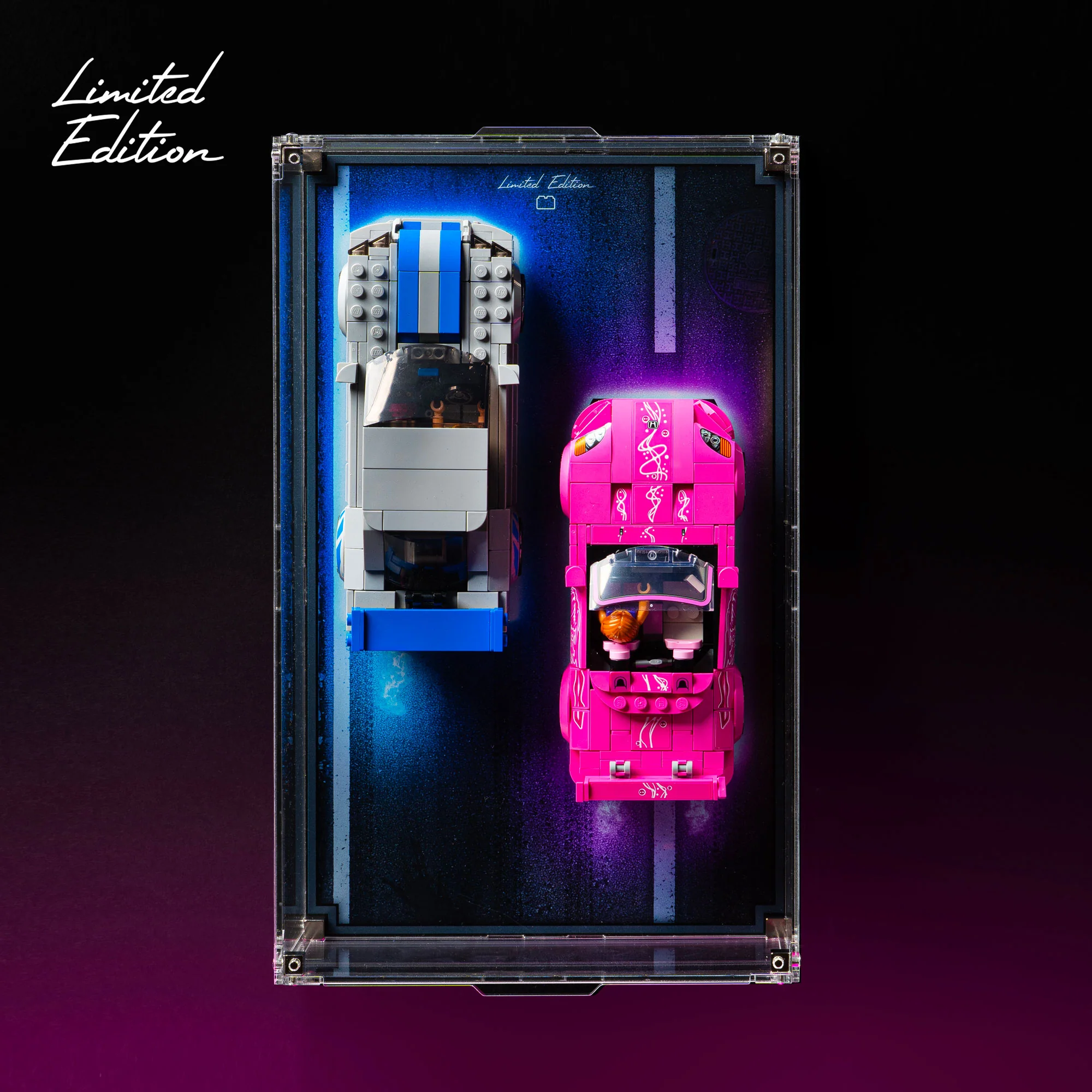 Limited Edition Display Case for LEGO® Speed Champions: 2 Fast 2 Furious Honda S2000 (77241) & Nissan Skyline GT-R (76917) - Image 2