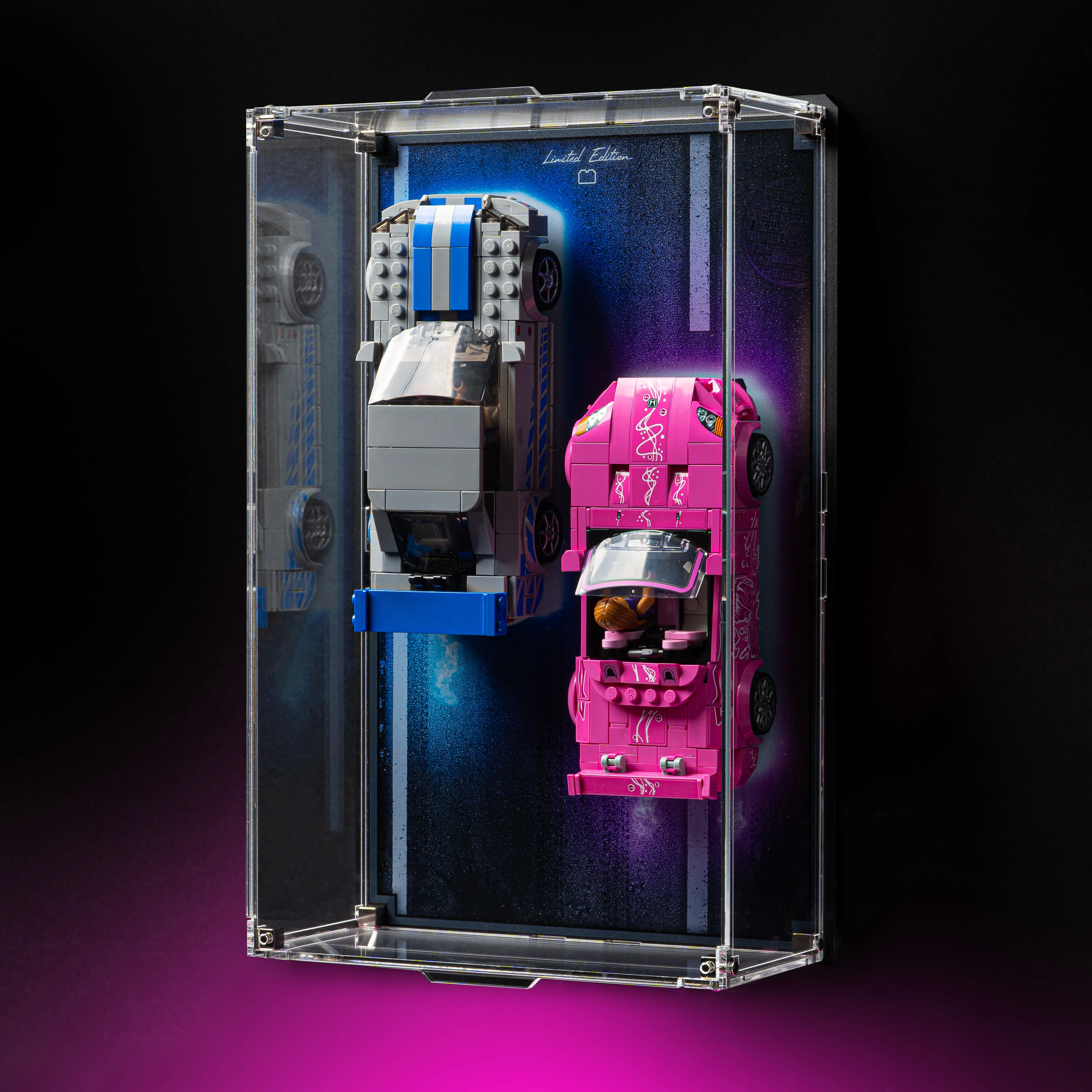 Limited Edition Display Case for LEGO® Speed Champions: 2 Fast 2 Furious Honda S2000 (77241) & Nissan Skyline GT-R (76917) - Image 4
