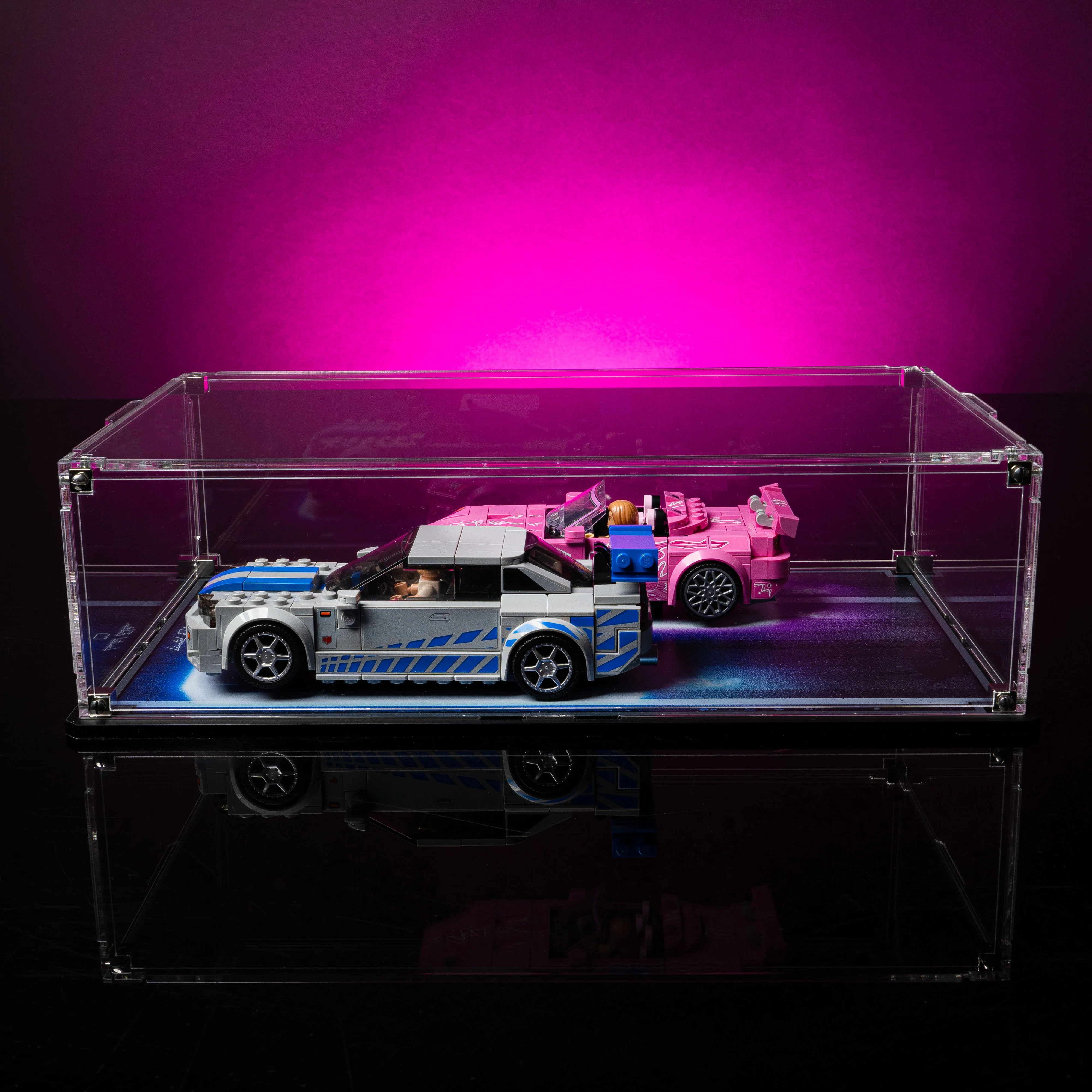 Limited Edition Display Case for LEGO® Speed Champions: 2 Fast 2 Furious Honda S2000 (77241) & Nissan Skyline GT-R (76917) - Image 6
